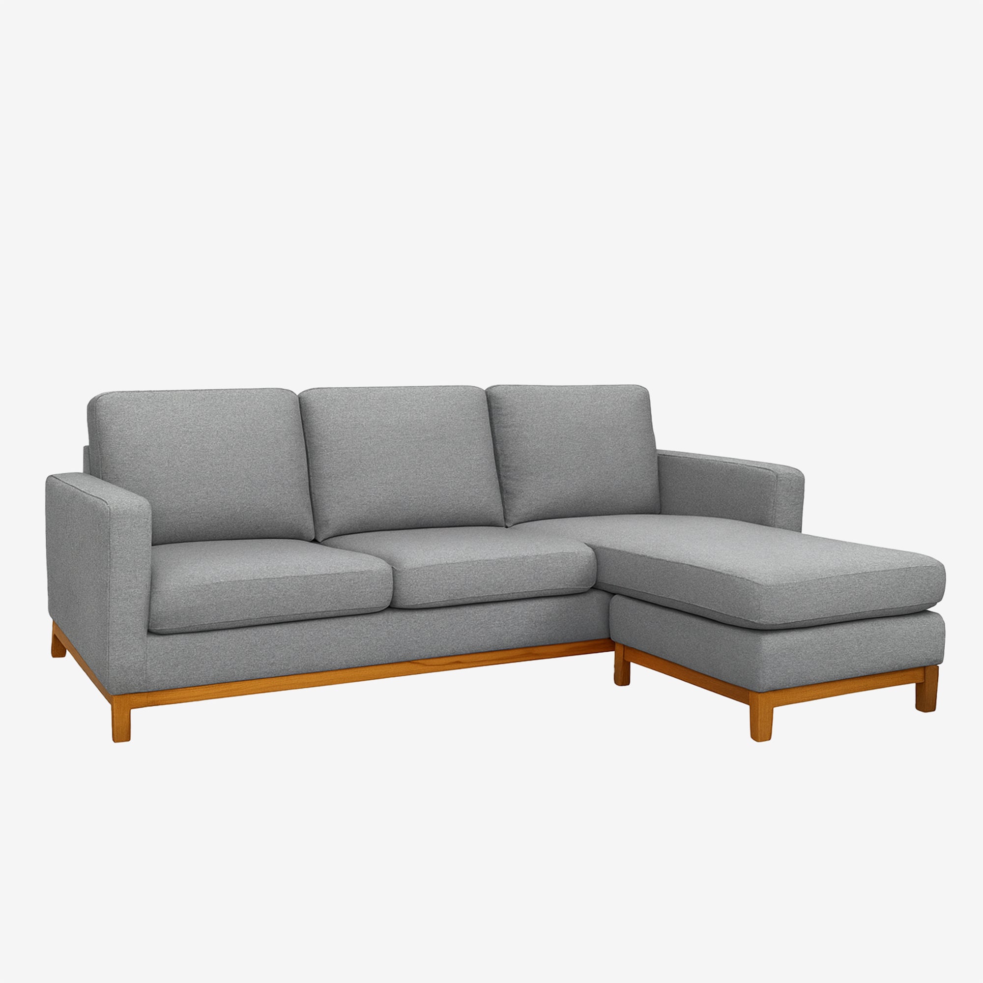 Noah Reversible L-Shaped Fabric Sofa - Right