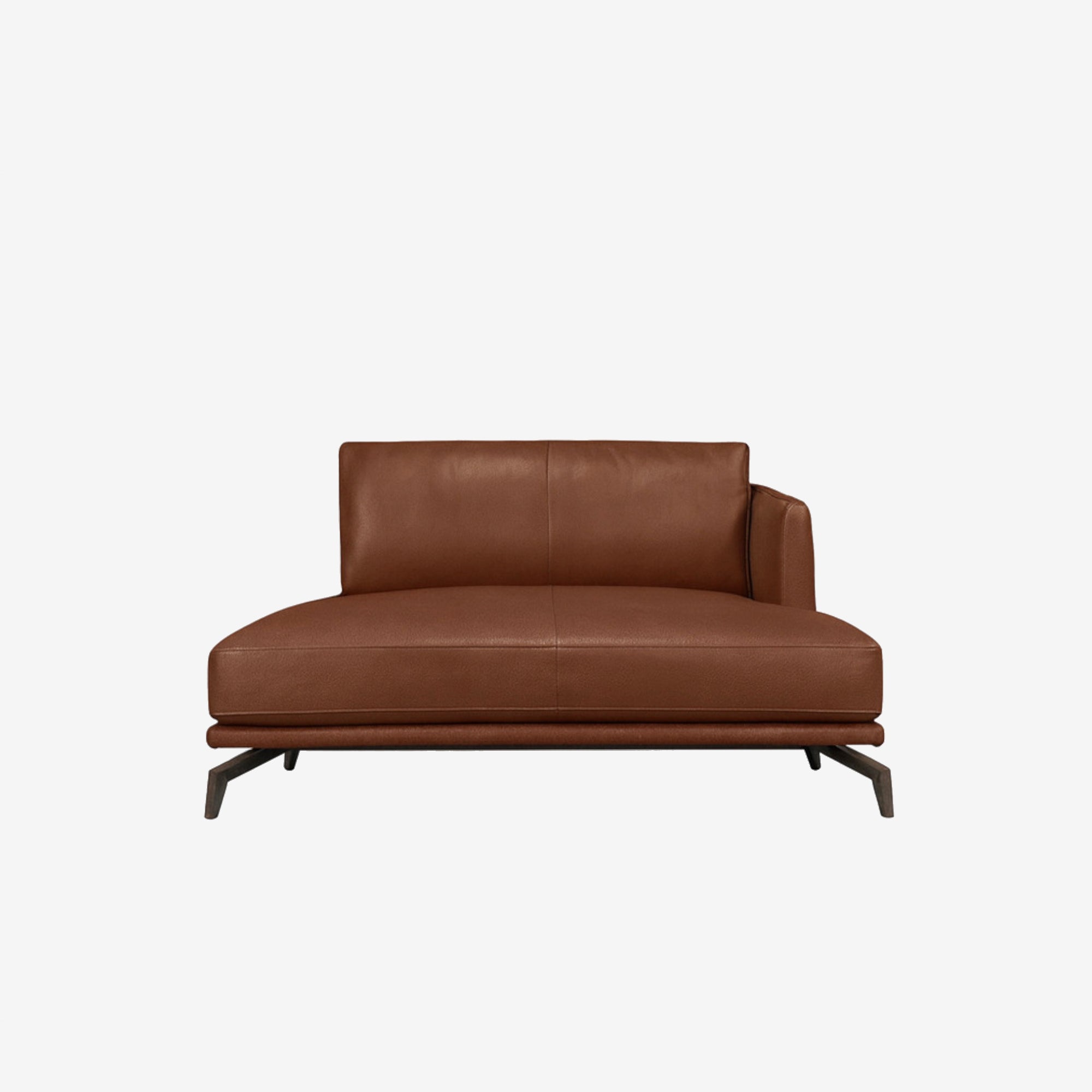 Portage Lounge Leather Sofa Left - Vedura Copper