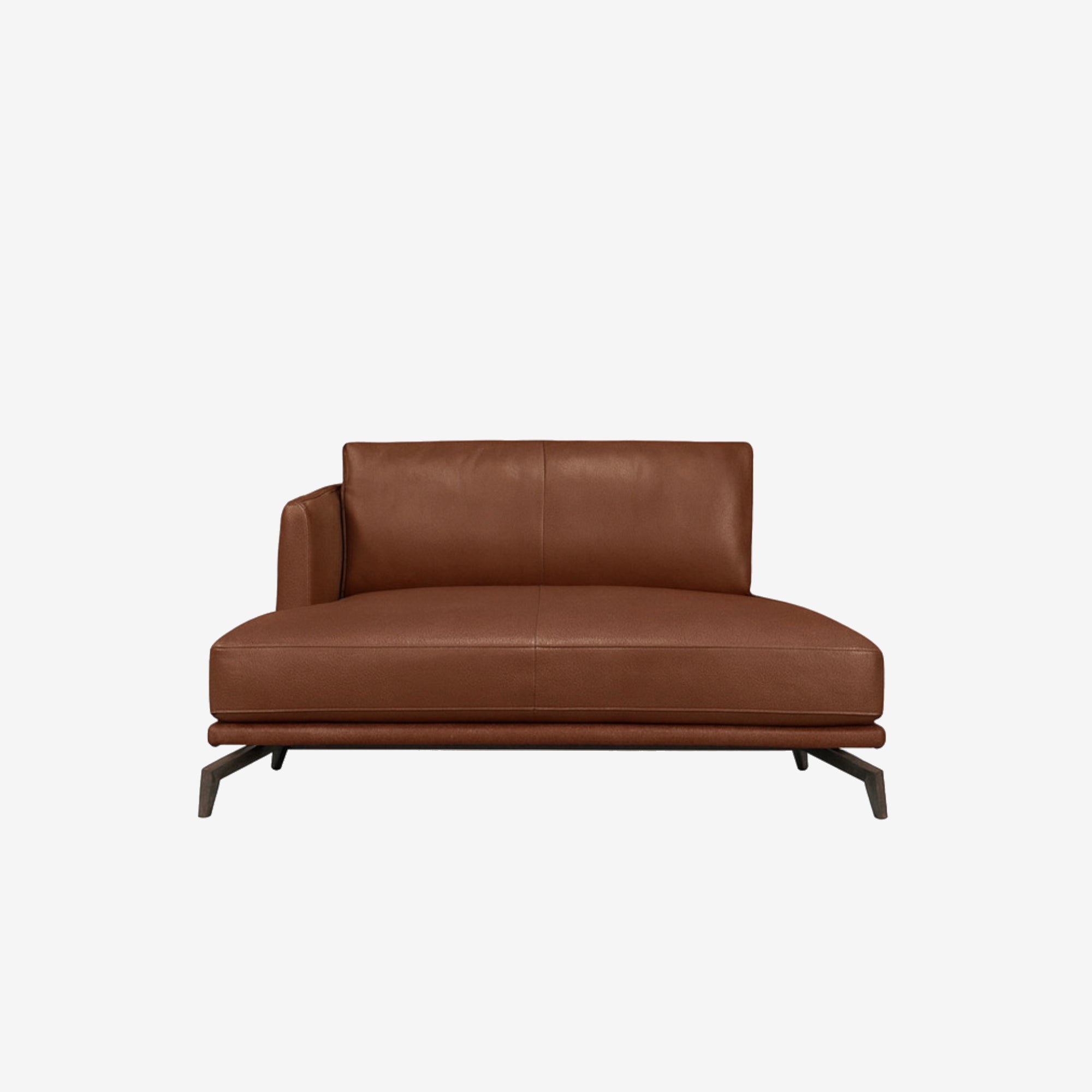Portage Lounge Leather Sofa Right - Vedura Copper