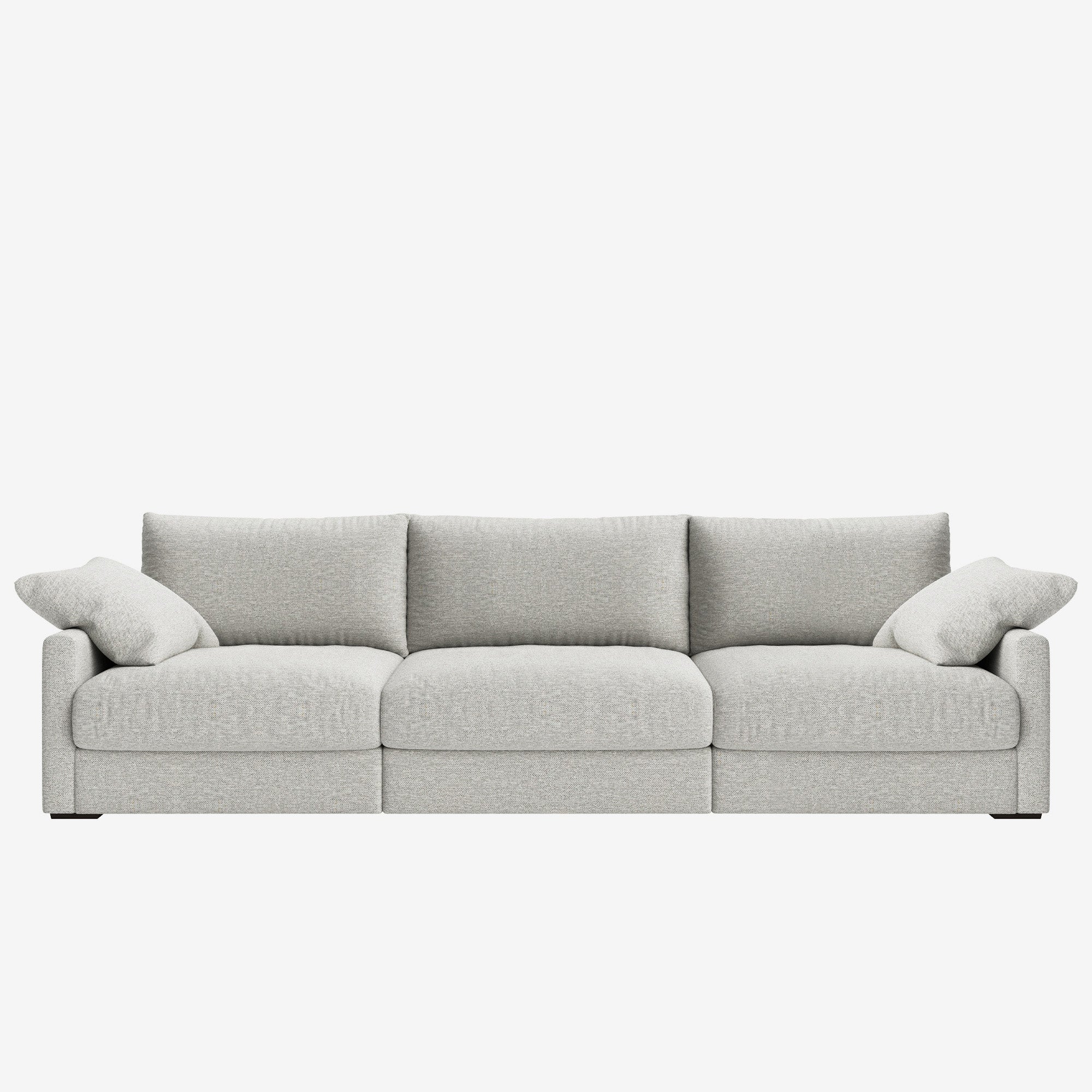 Melo 4 Seater Fabric Sofa Grey