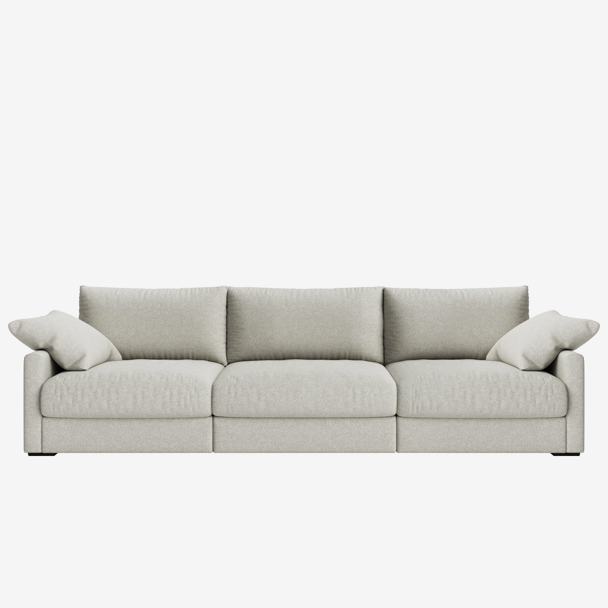 Melo 4 Seater Fabric Sofa Stone