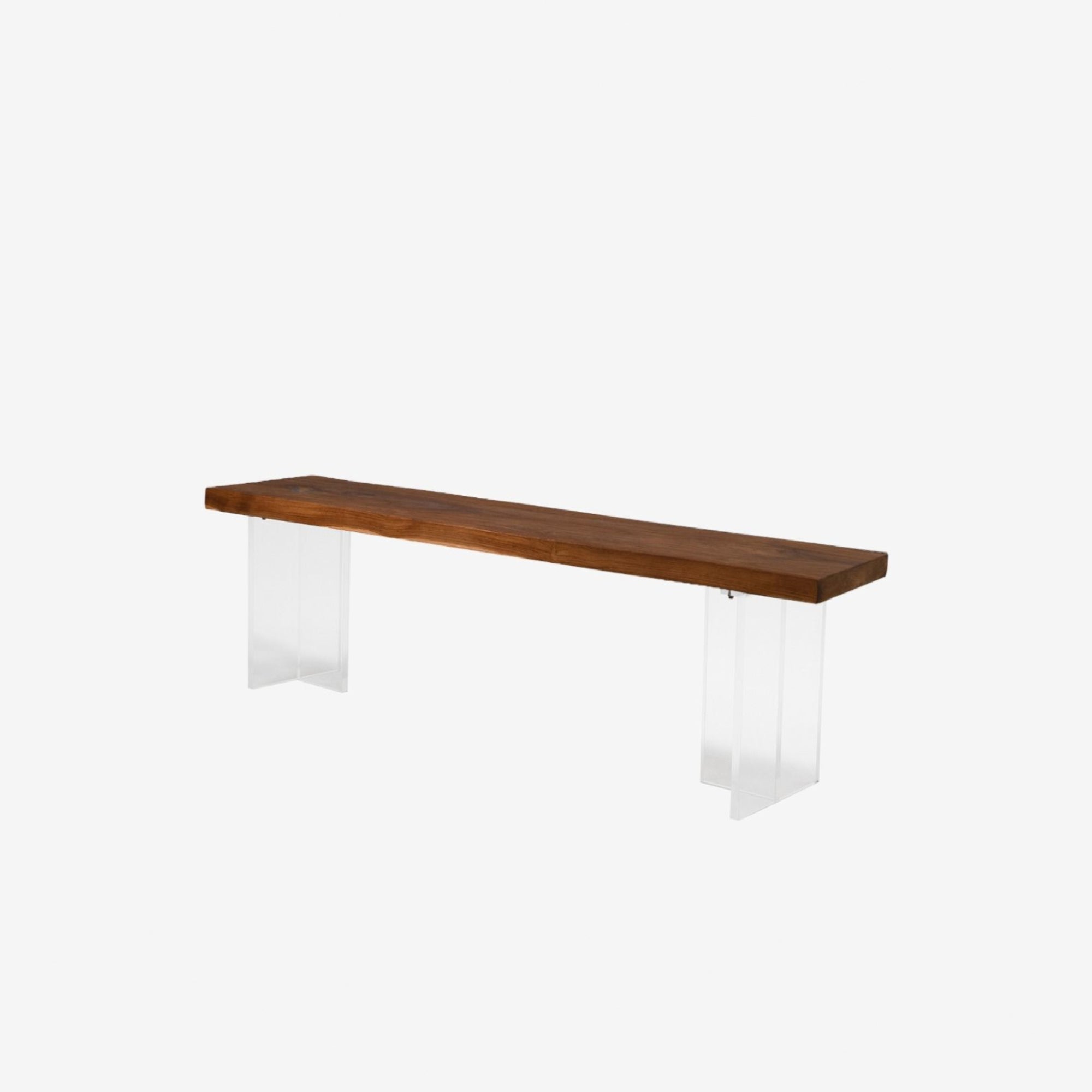 Ralph Bench Indonesian Teak Acrylic Bench Legs