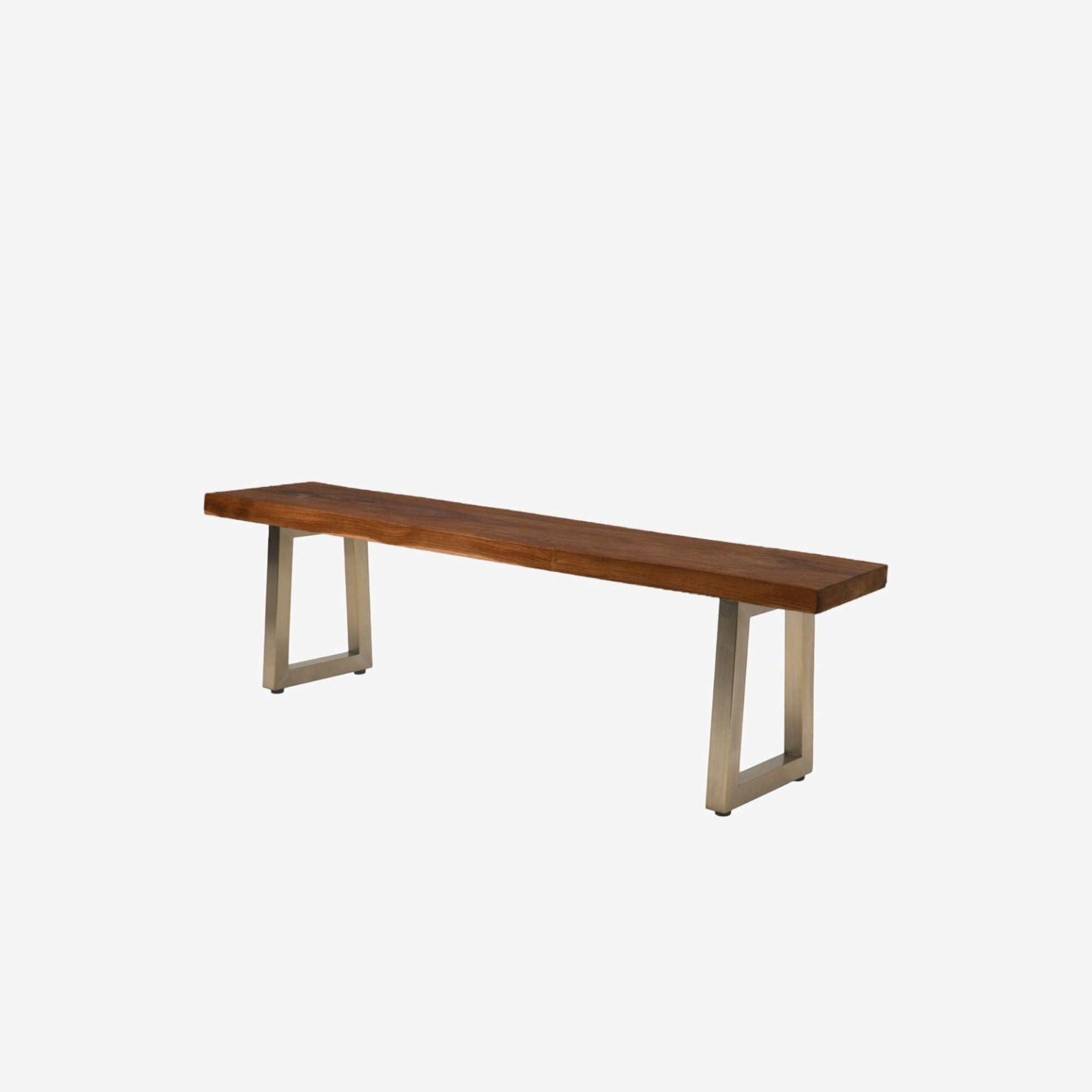 Ralph Bench Indonesian Teak Bench Legs Brass