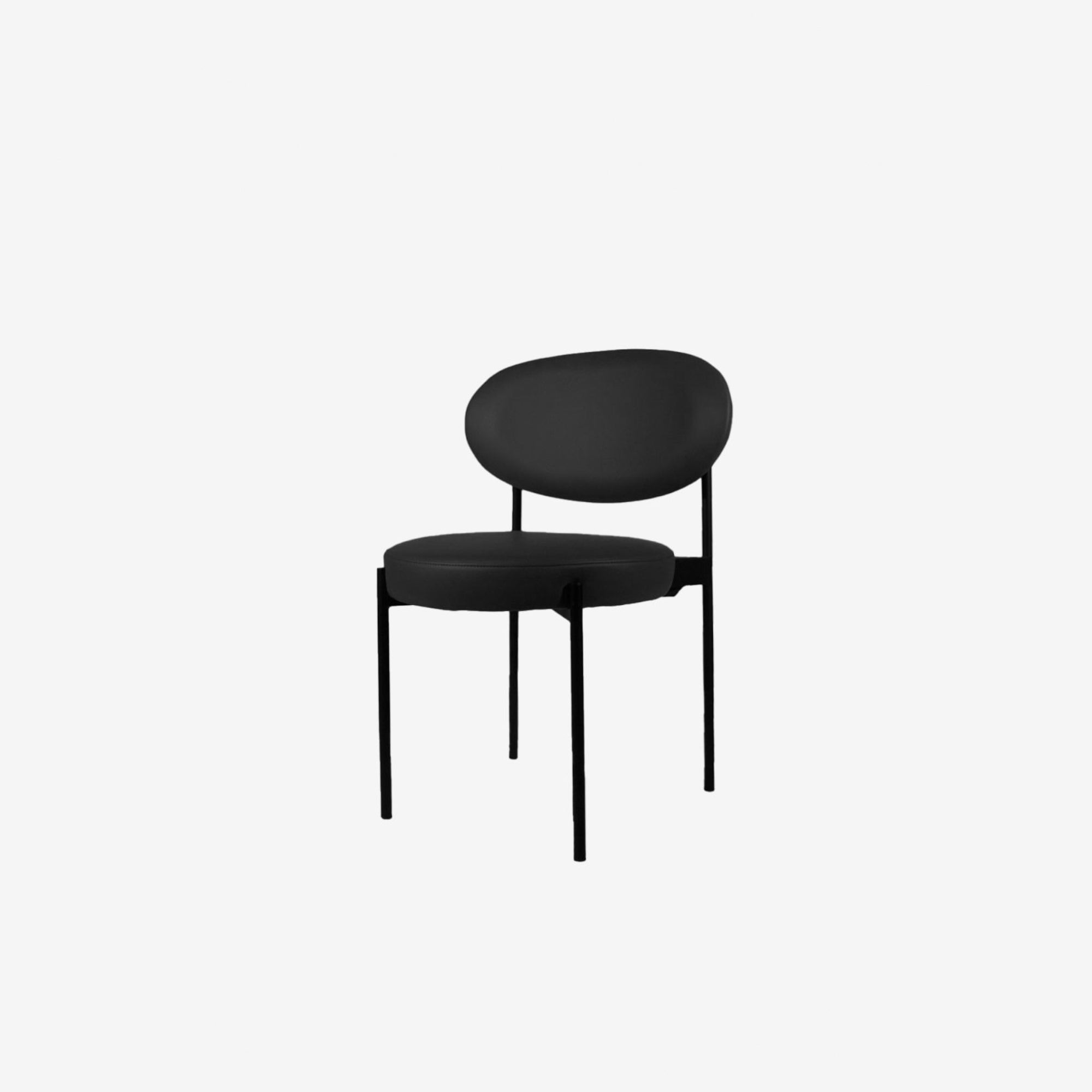 Sol Dining Chair - Leather - Black