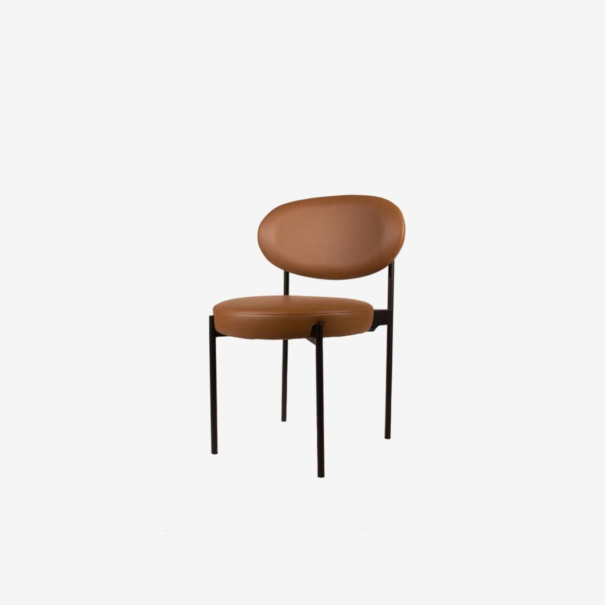 Sol Dining Chair - Leather - Cognac