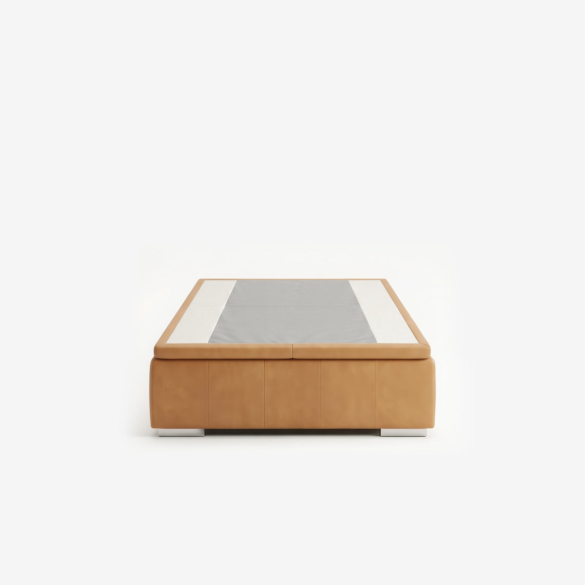 Tokyo single bed frame in chester tan leather