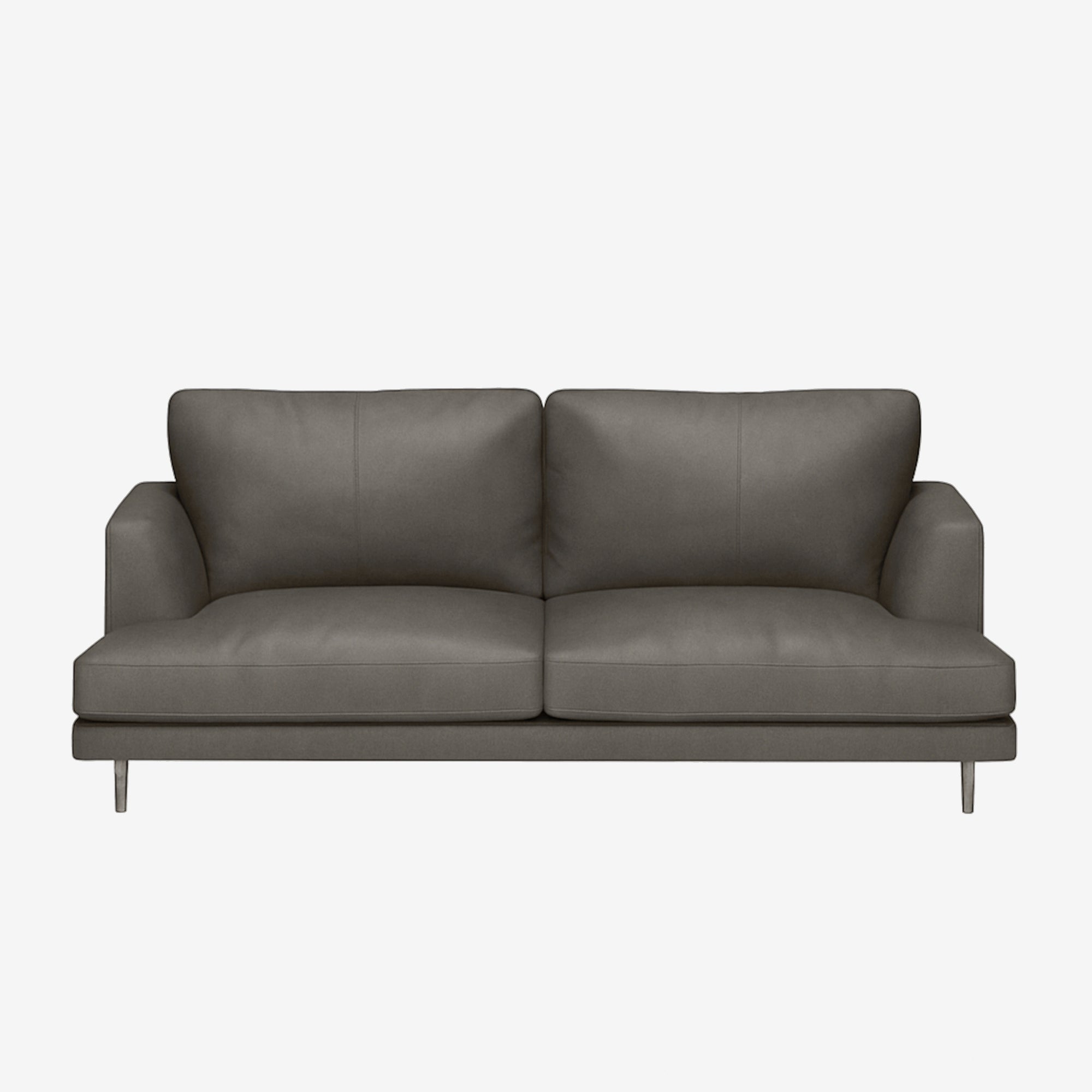 Angus 3 Seater Leather Sofa Brianne Grey