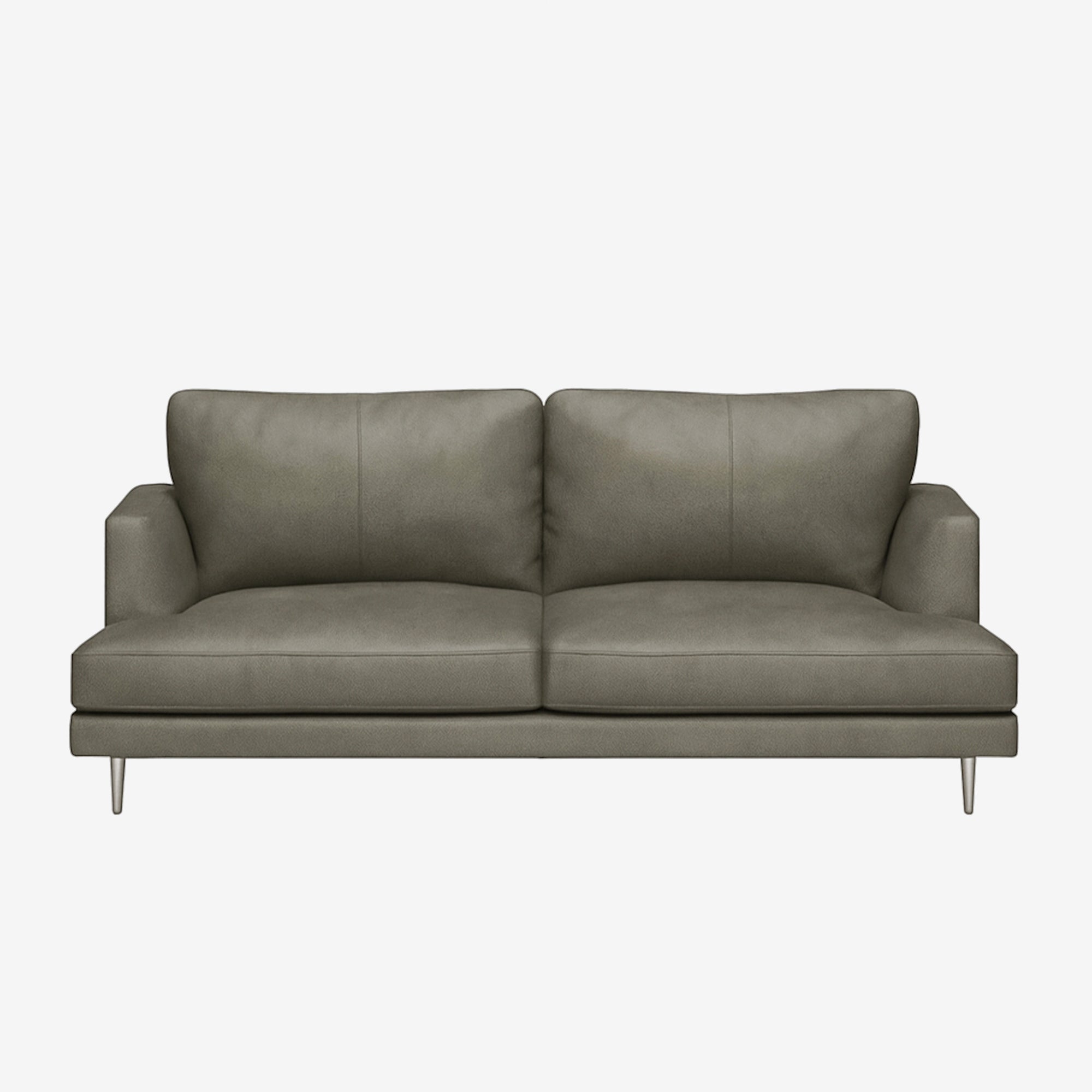 Angus 3 Seater Leather Sofa Satine Taupe