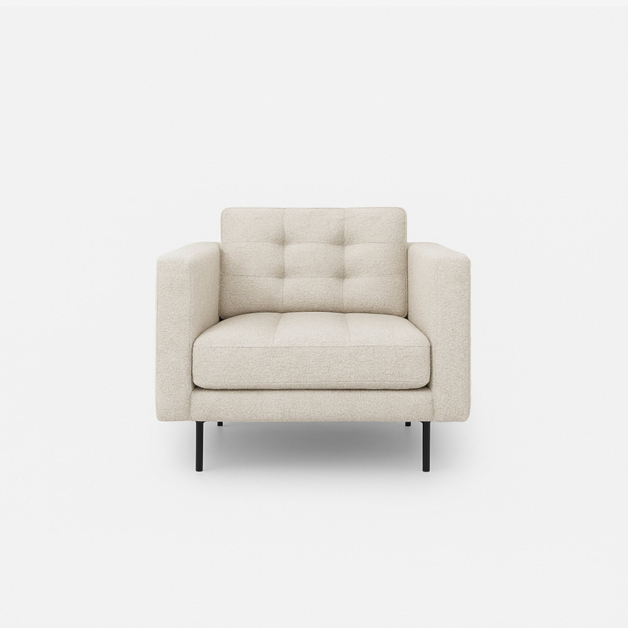 Arya Fabric Armchair - Ivory