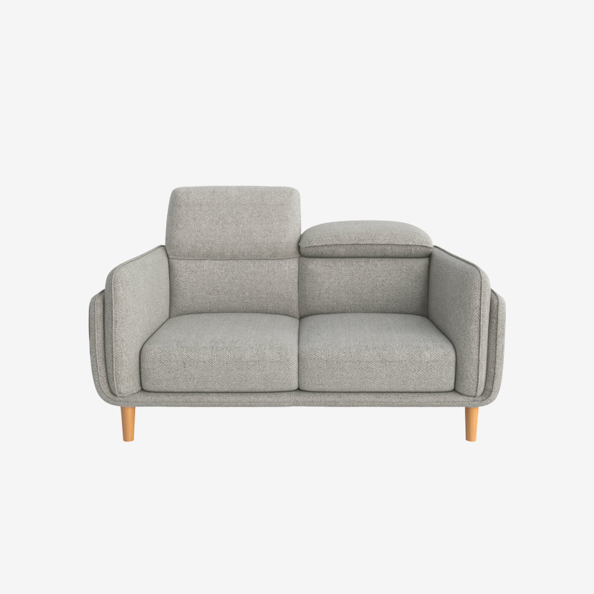 Cairo 2 Seater Fabric Sofa Stone
