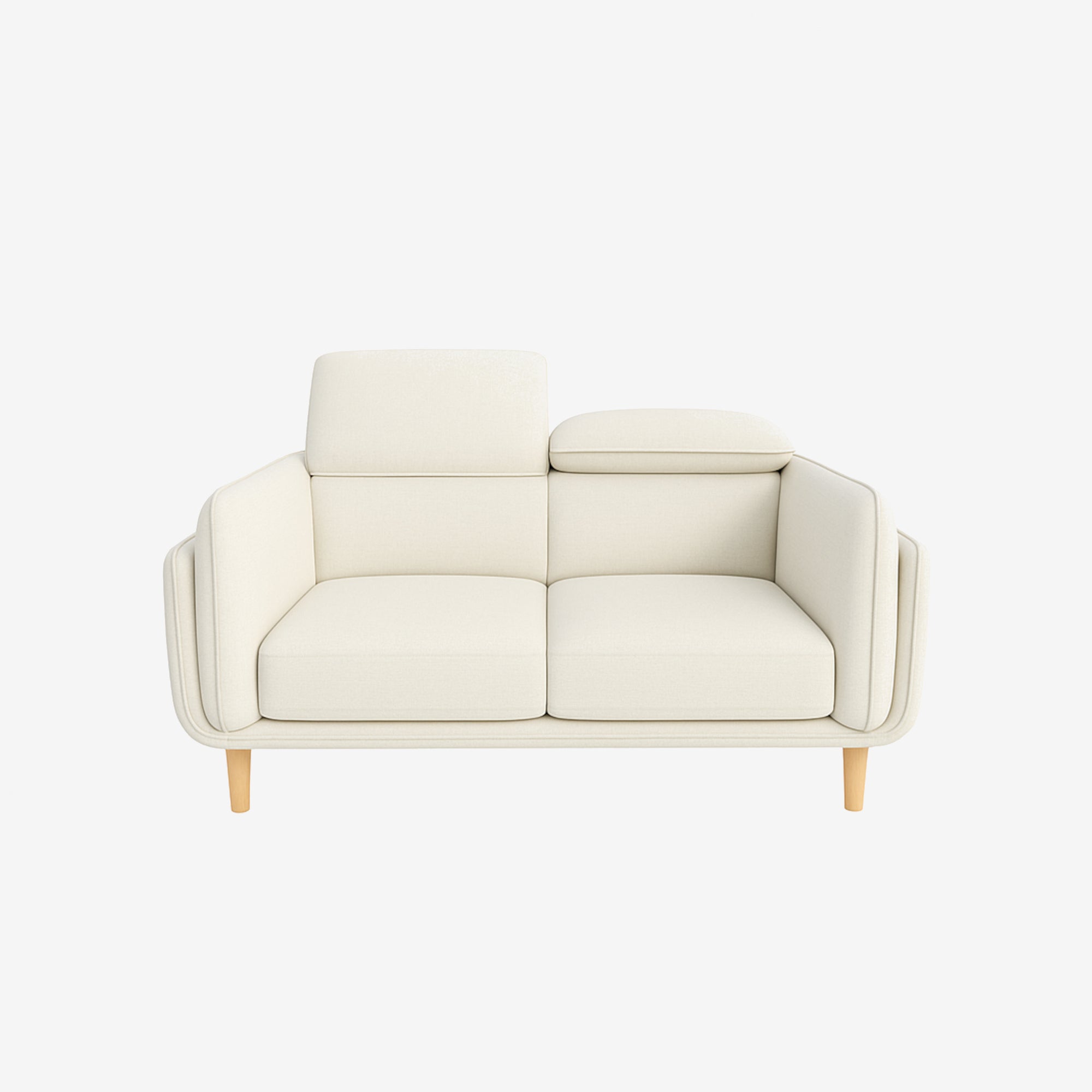 Cairo 2 Seater Fabric Sofa White