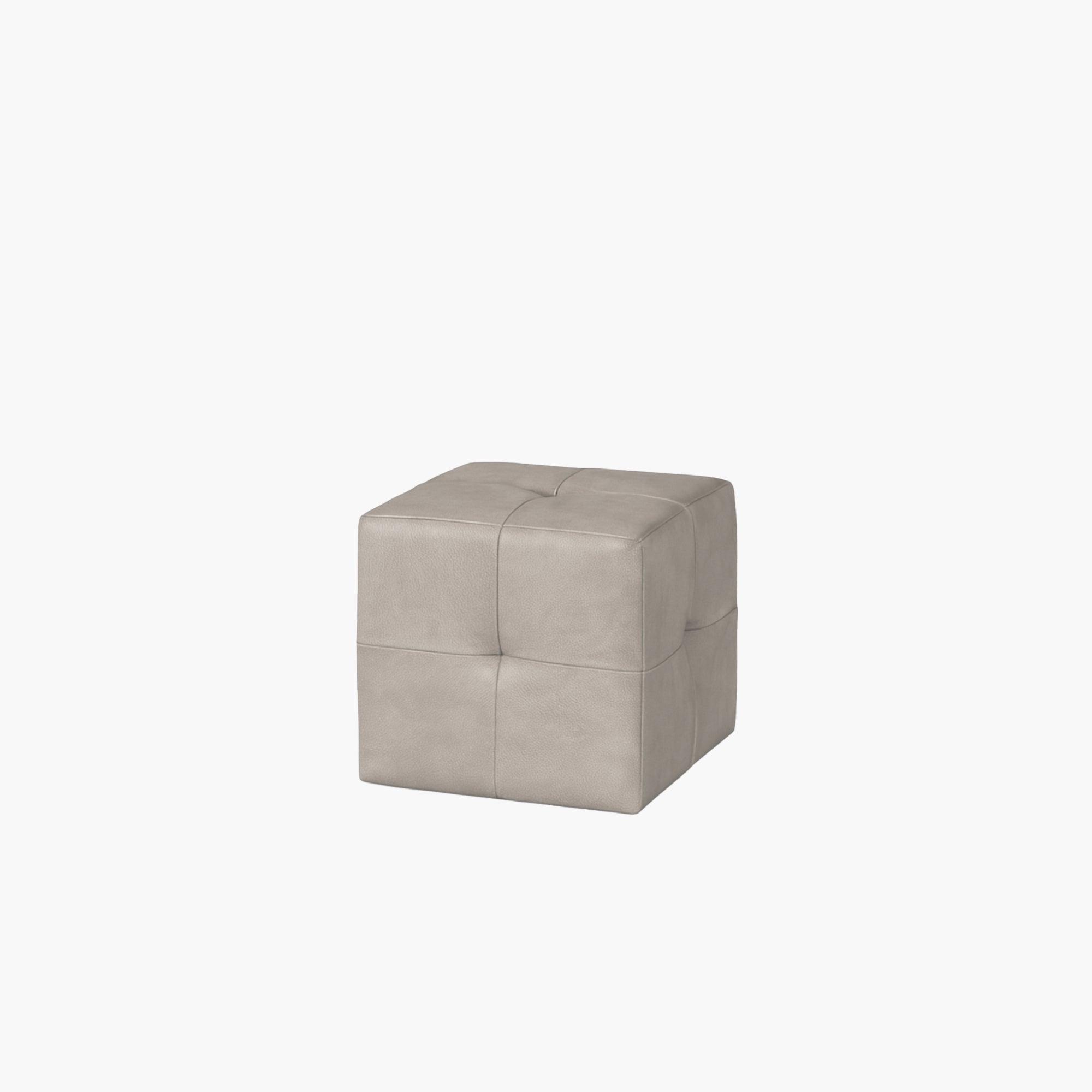 Cubus Leather Stool - Chester Haze
