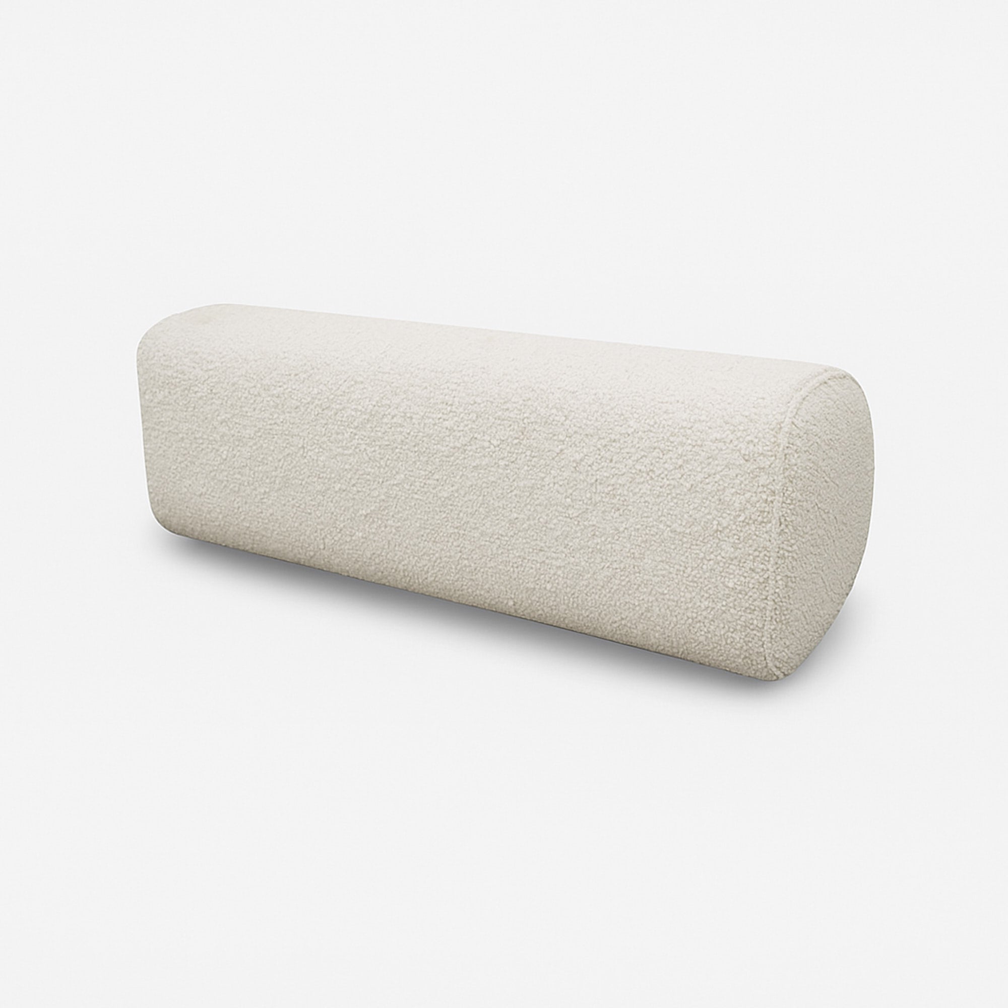 Hugh Fabric Bolster Cushion - Ivory