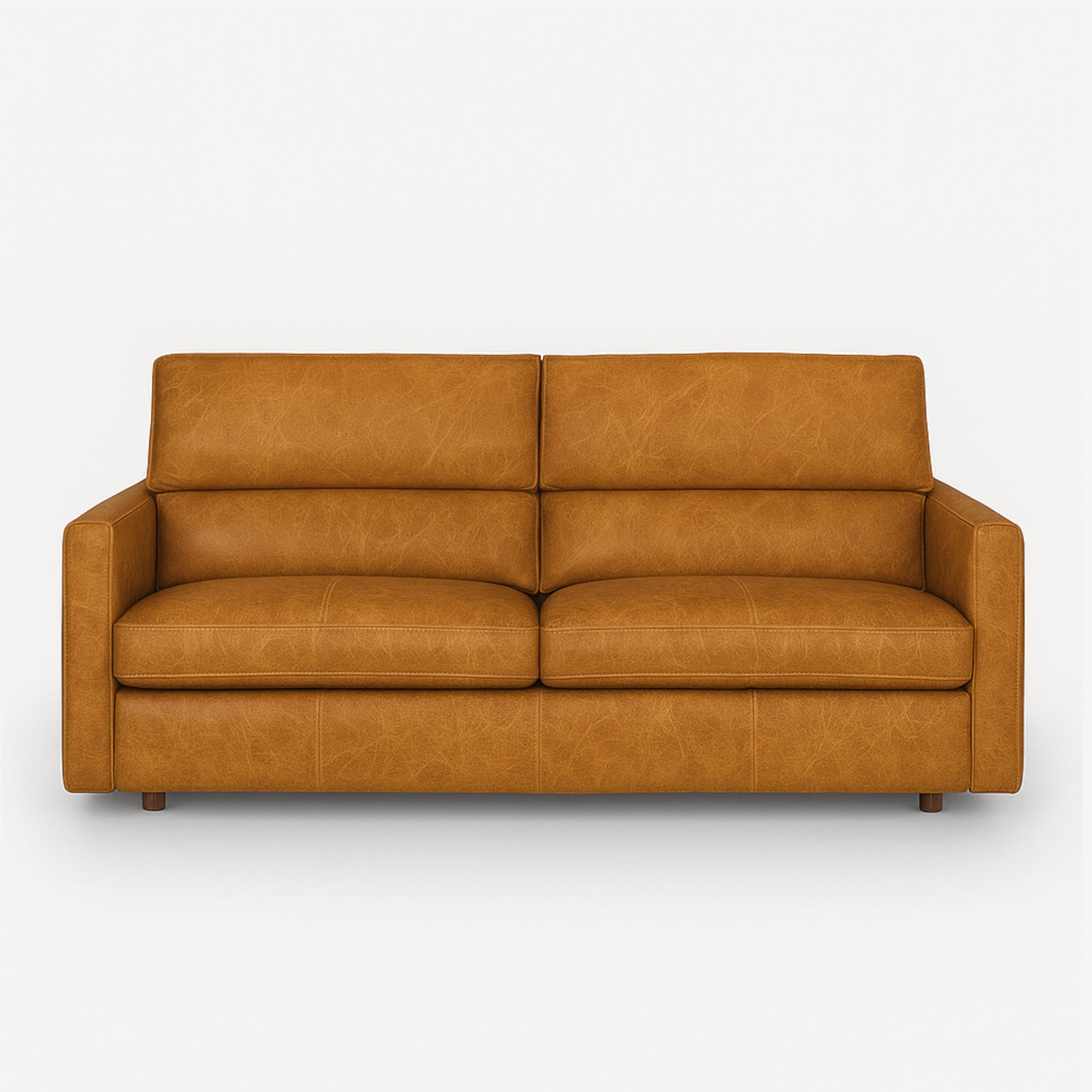 Maison 3 Seater Leather Sofa Bed - Chester Tan