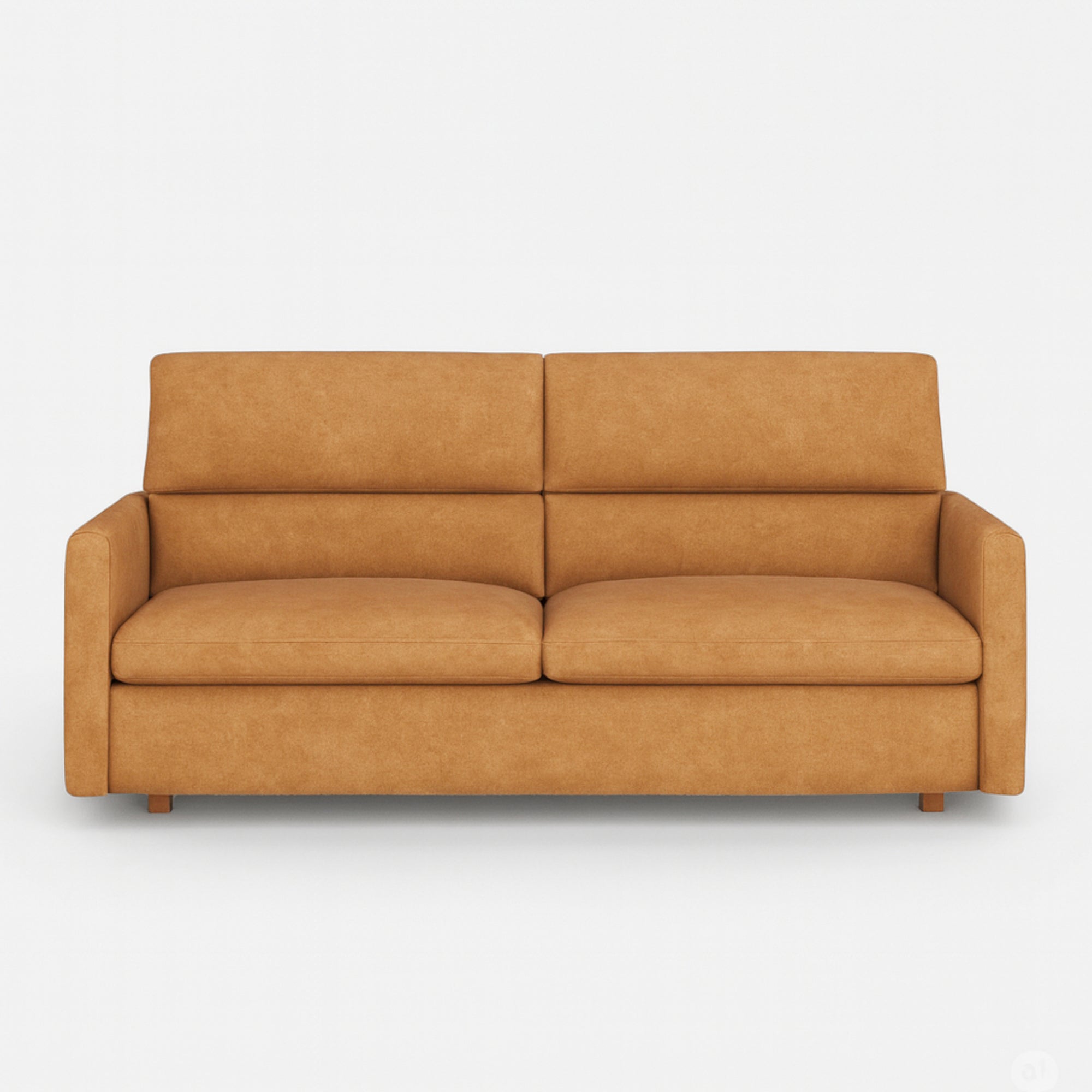 Maison 3 Seater Leather Sofa Bed - Kansas Cognac