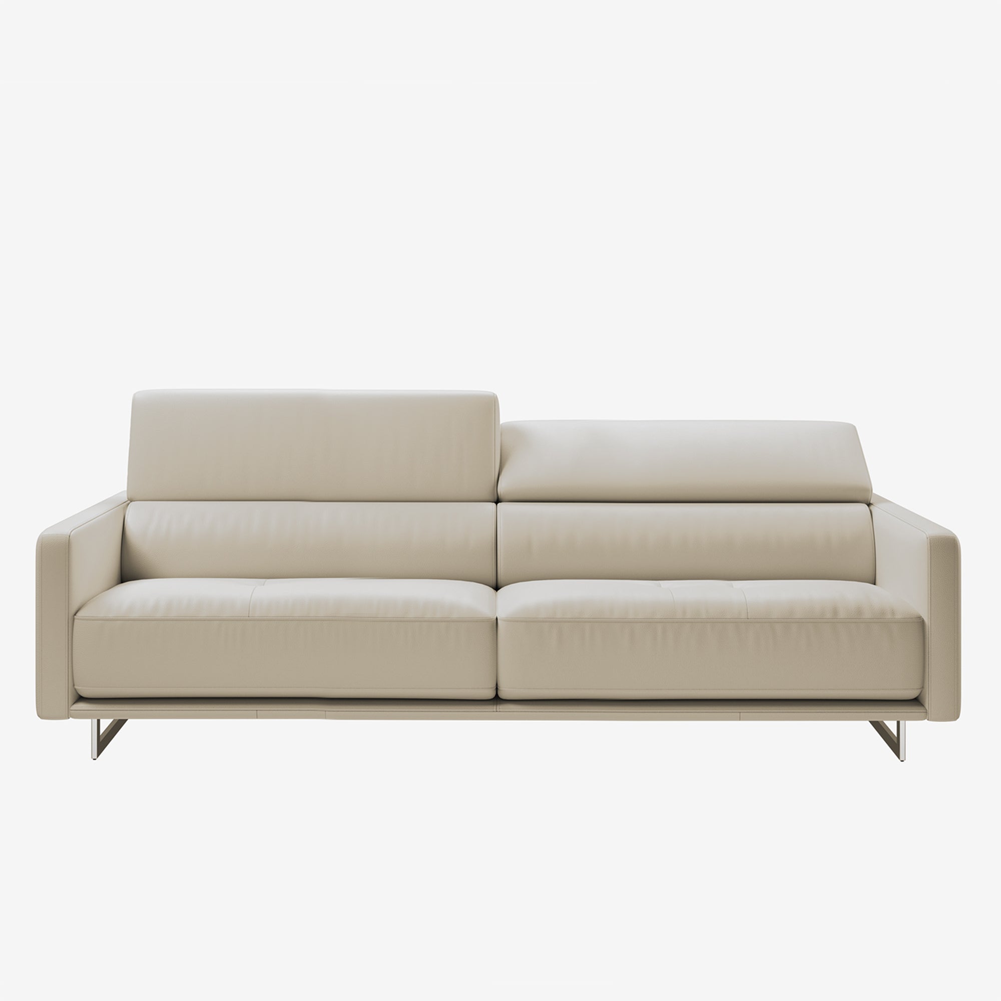 Maison 4 Seater Leather Sofa - Rio Light Taupe