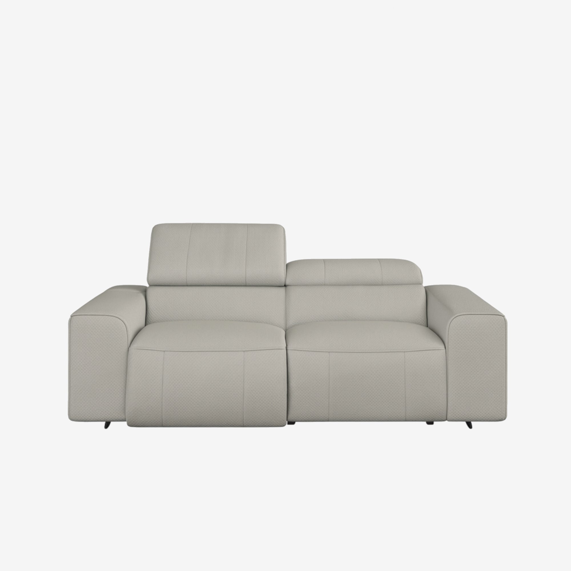 Manhattan 2 Seater Leather Recliner Sofa Rio Light Taupe