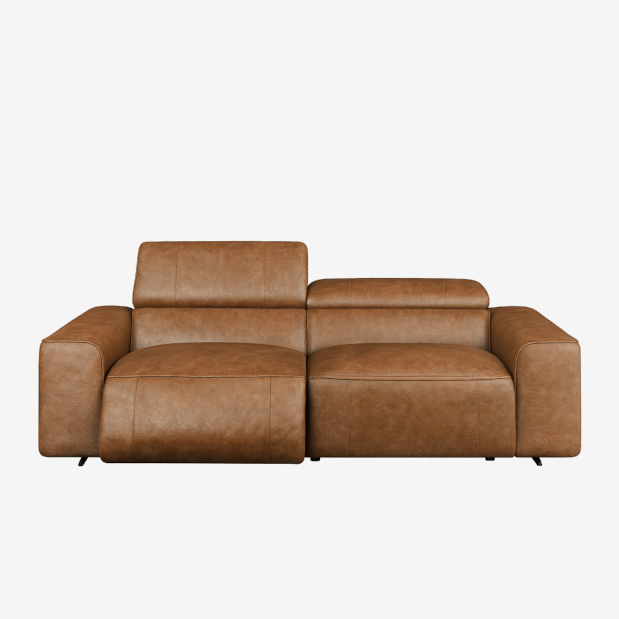 Manhattan 3 Seater Leather Recliner Sofa Chester Cocoa