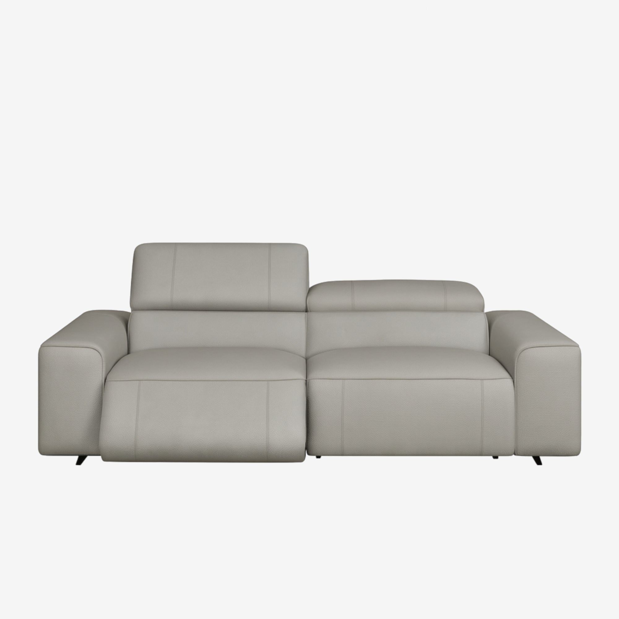 Manhattan 3 Seater Leather Recliner Sofa Rio Light Taupe
