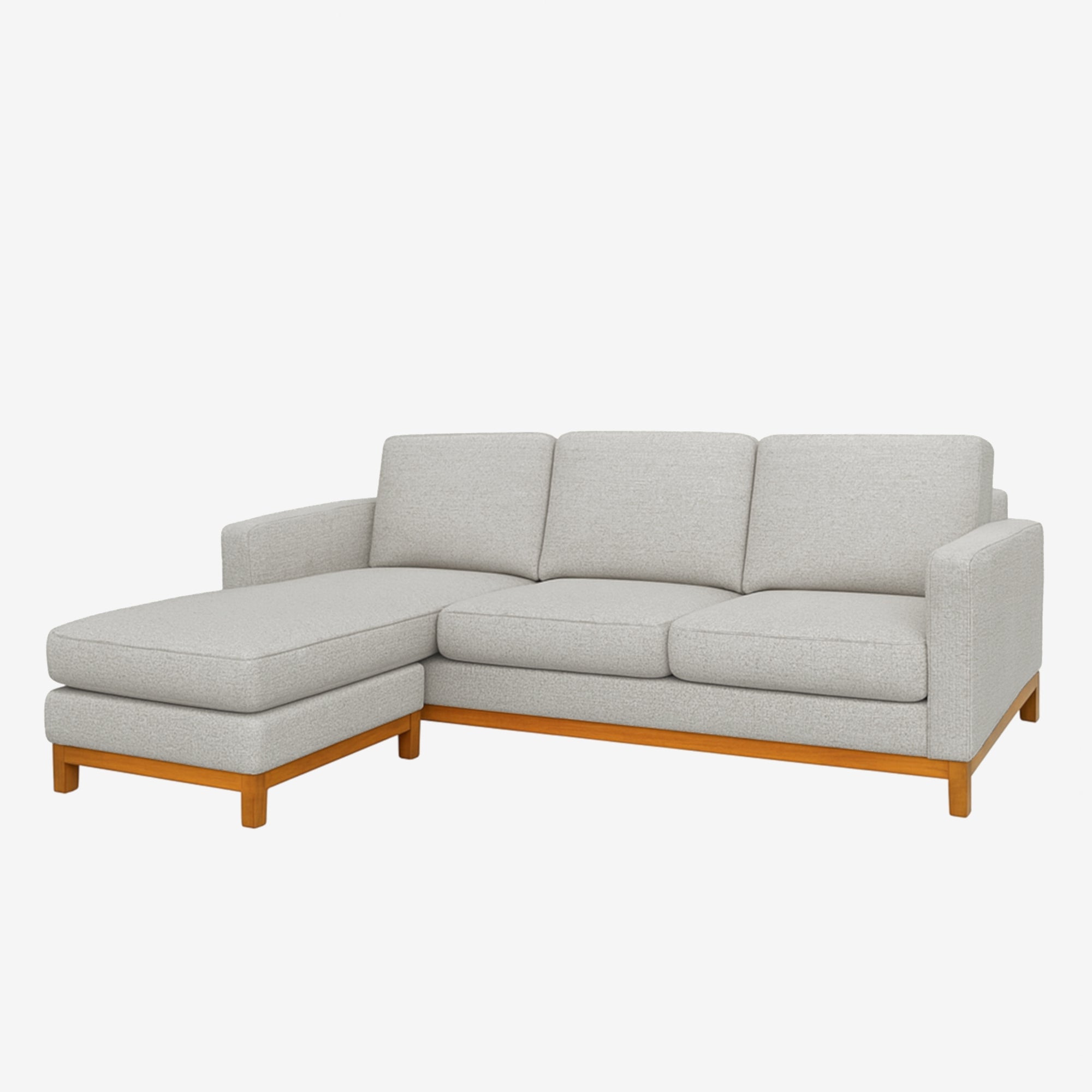 Noah Reversible L-Shaped Fabric Sofa Sand Left