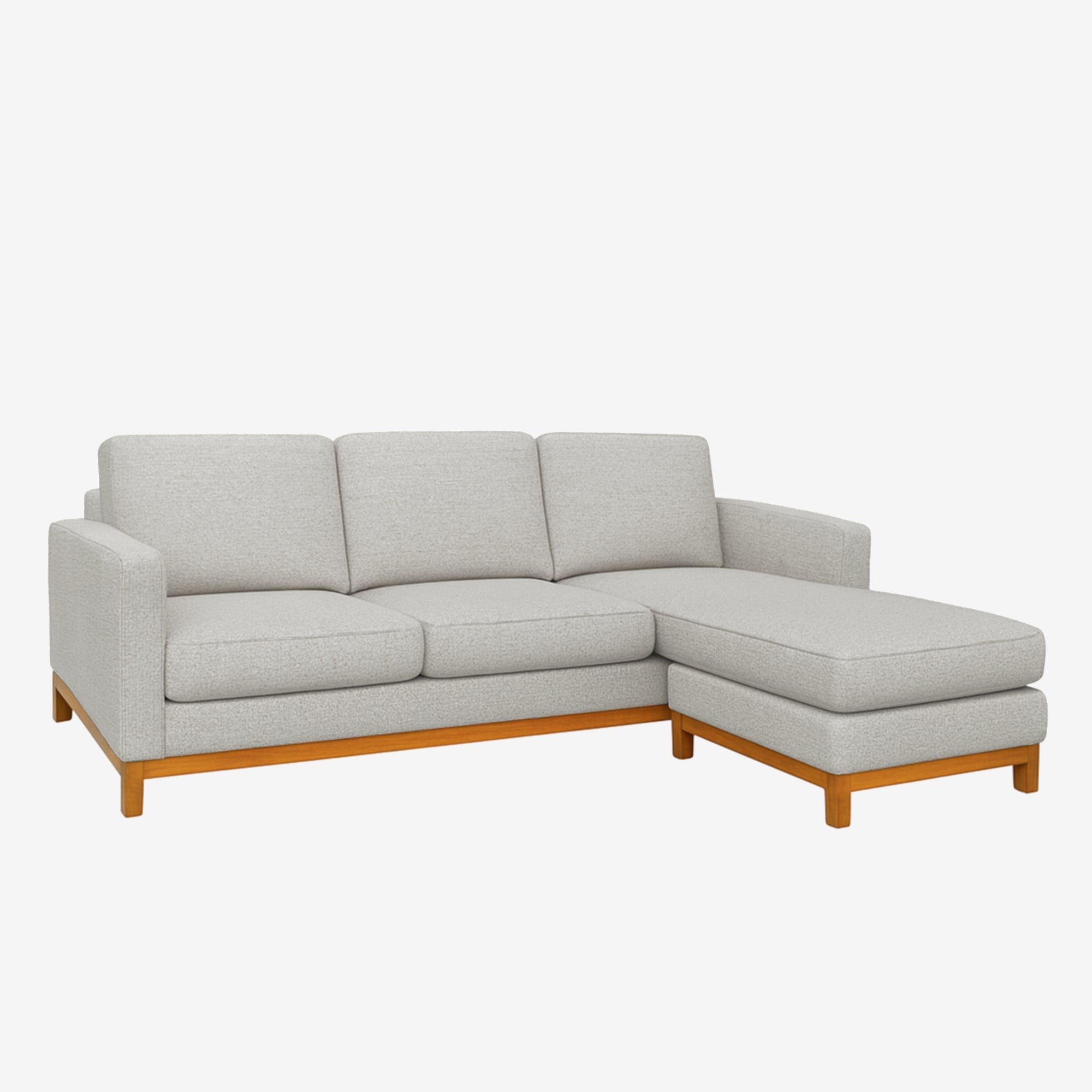Noah Reversible L-Shaped Fabric Sofa Sand Right