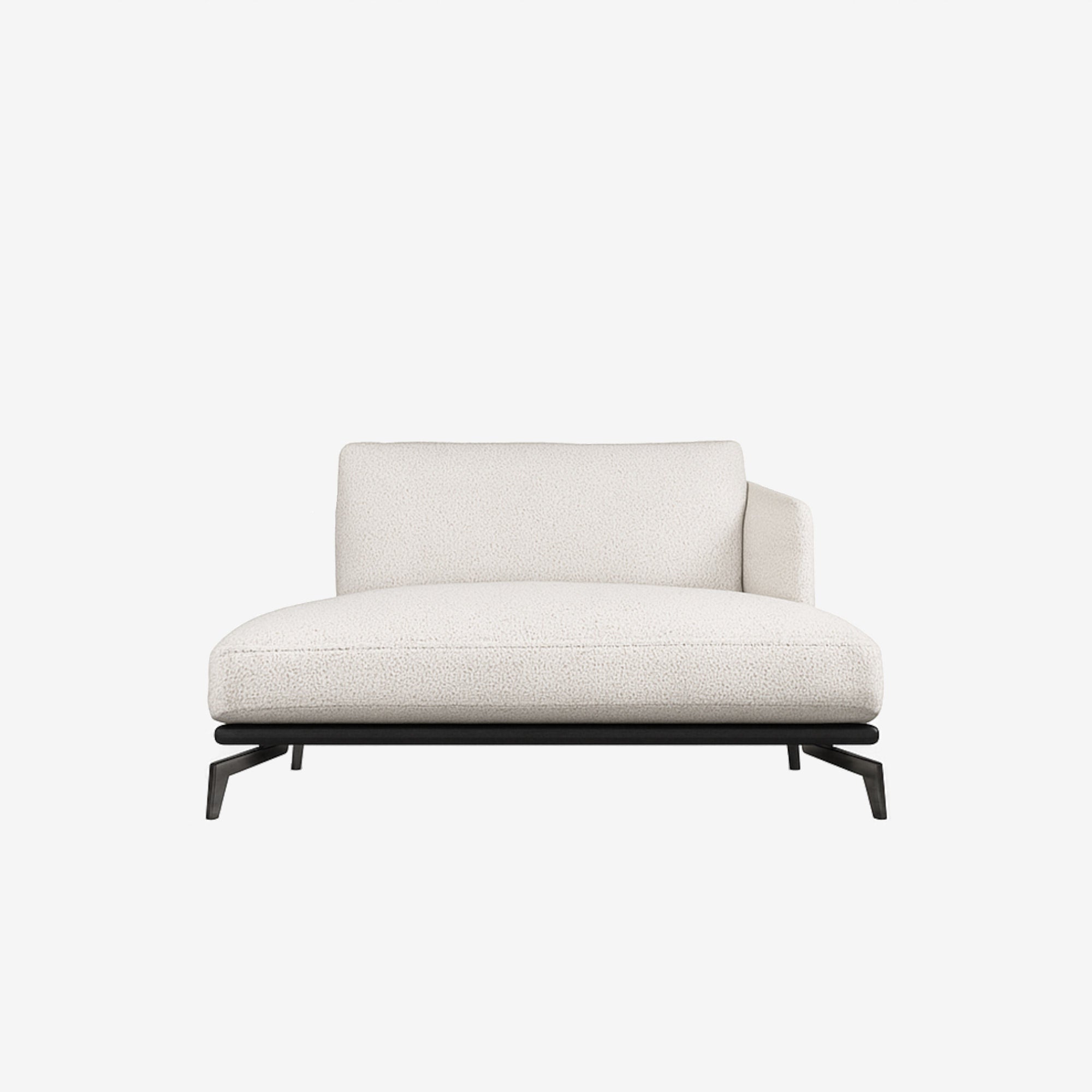 Portage Lounge Fabric Sofa Left - Seashell