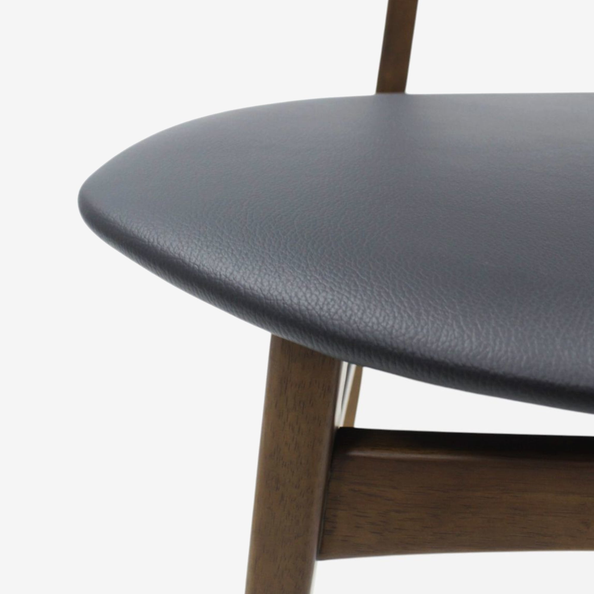 Clifton Dining Chair - Black Leather Detail Photo