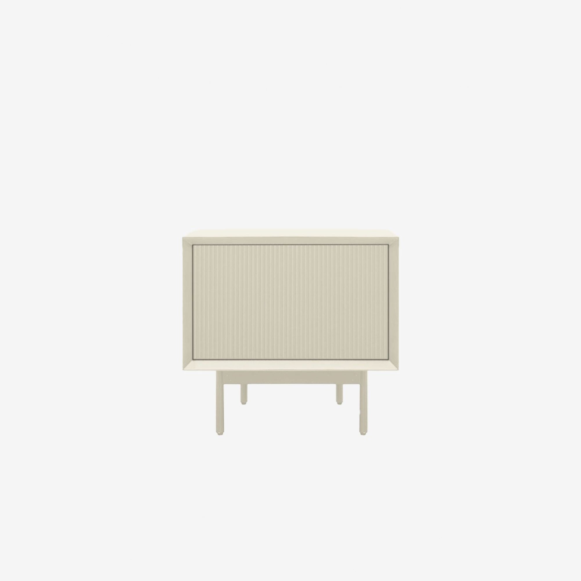 Graye Bedside Table Off White