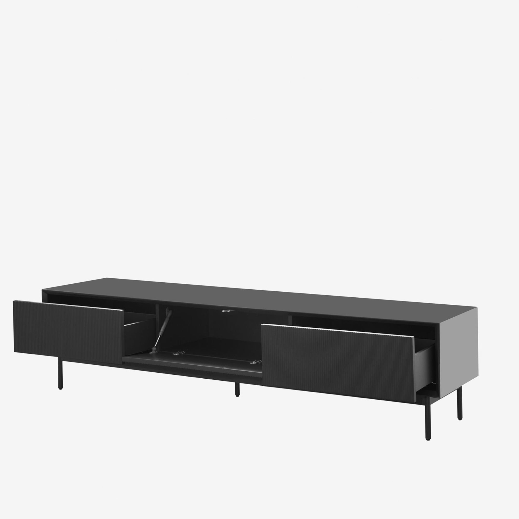 Graye TV Console 1.8m Charcoal