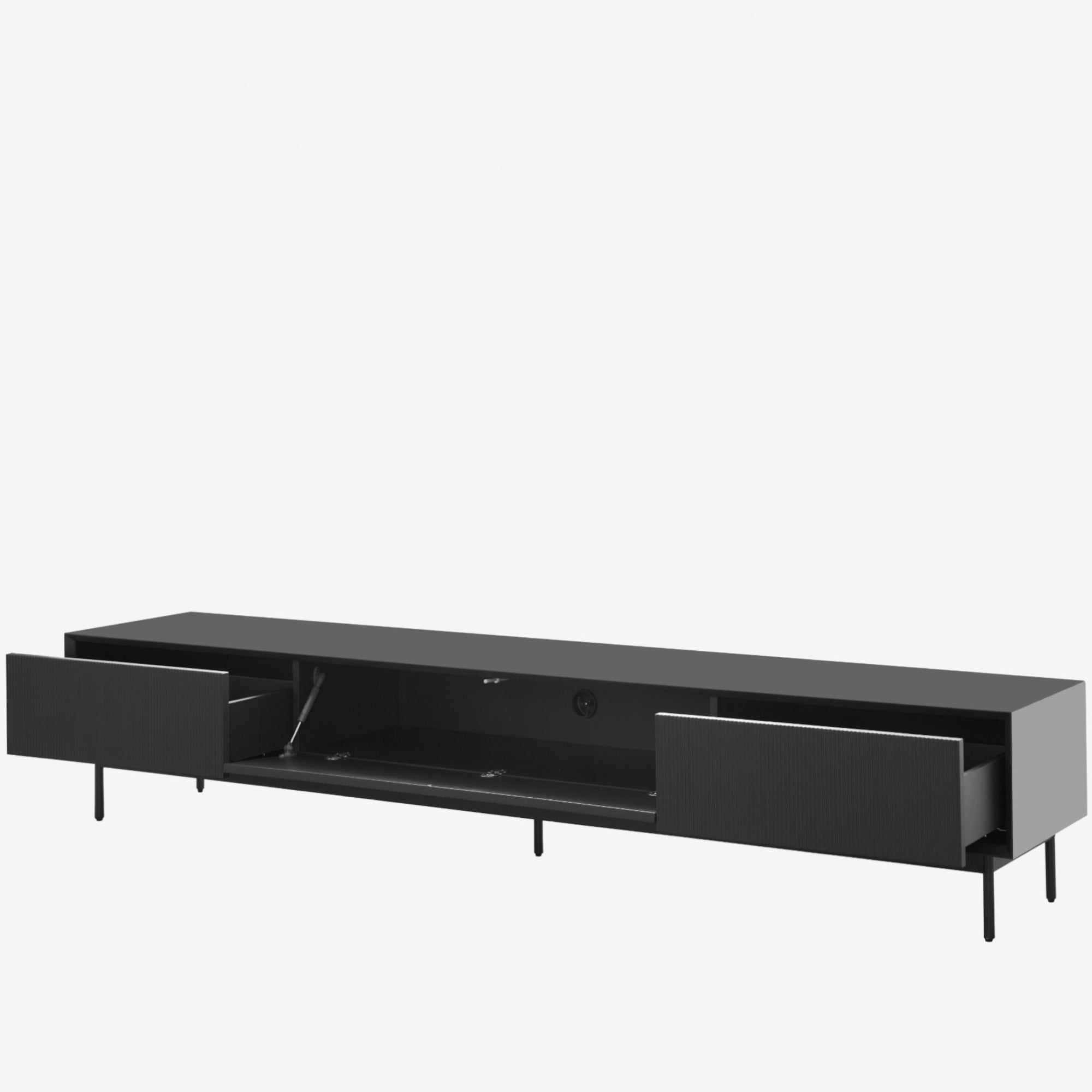Graye TV Console 2.2m Charcoal