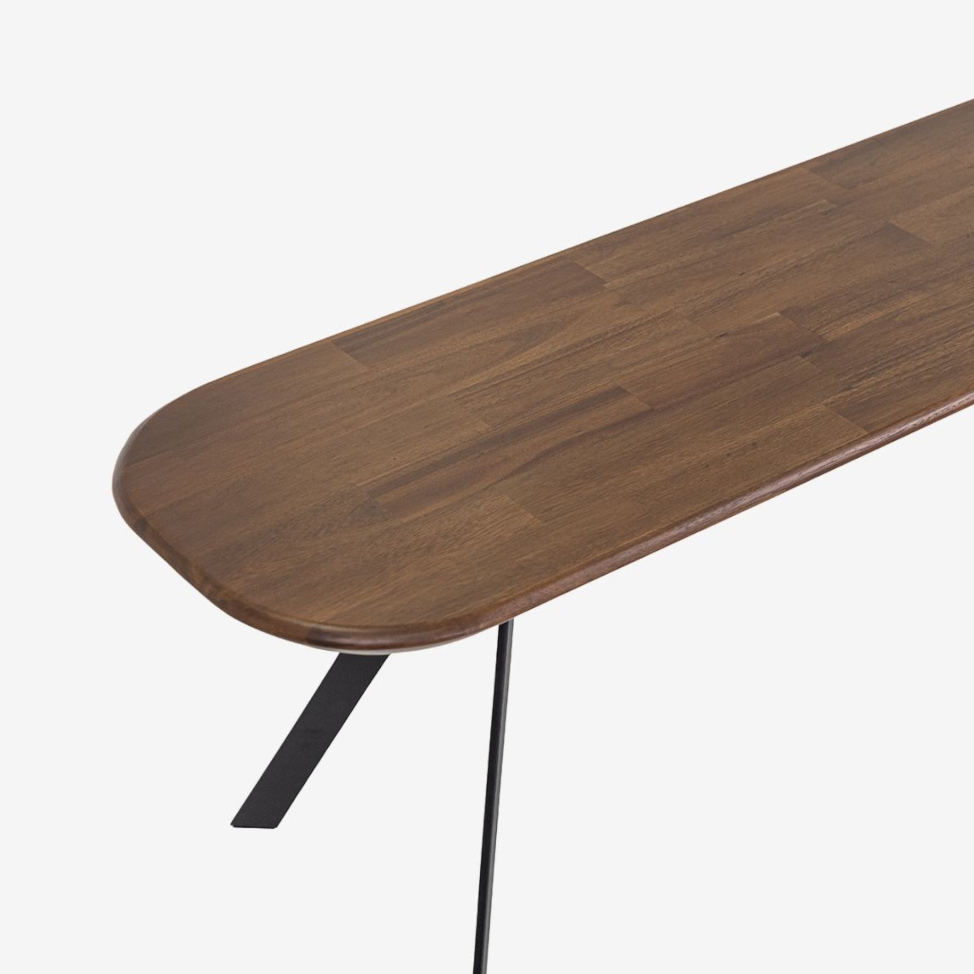 Hudson Bench - Mocha Walnut Detail Photo