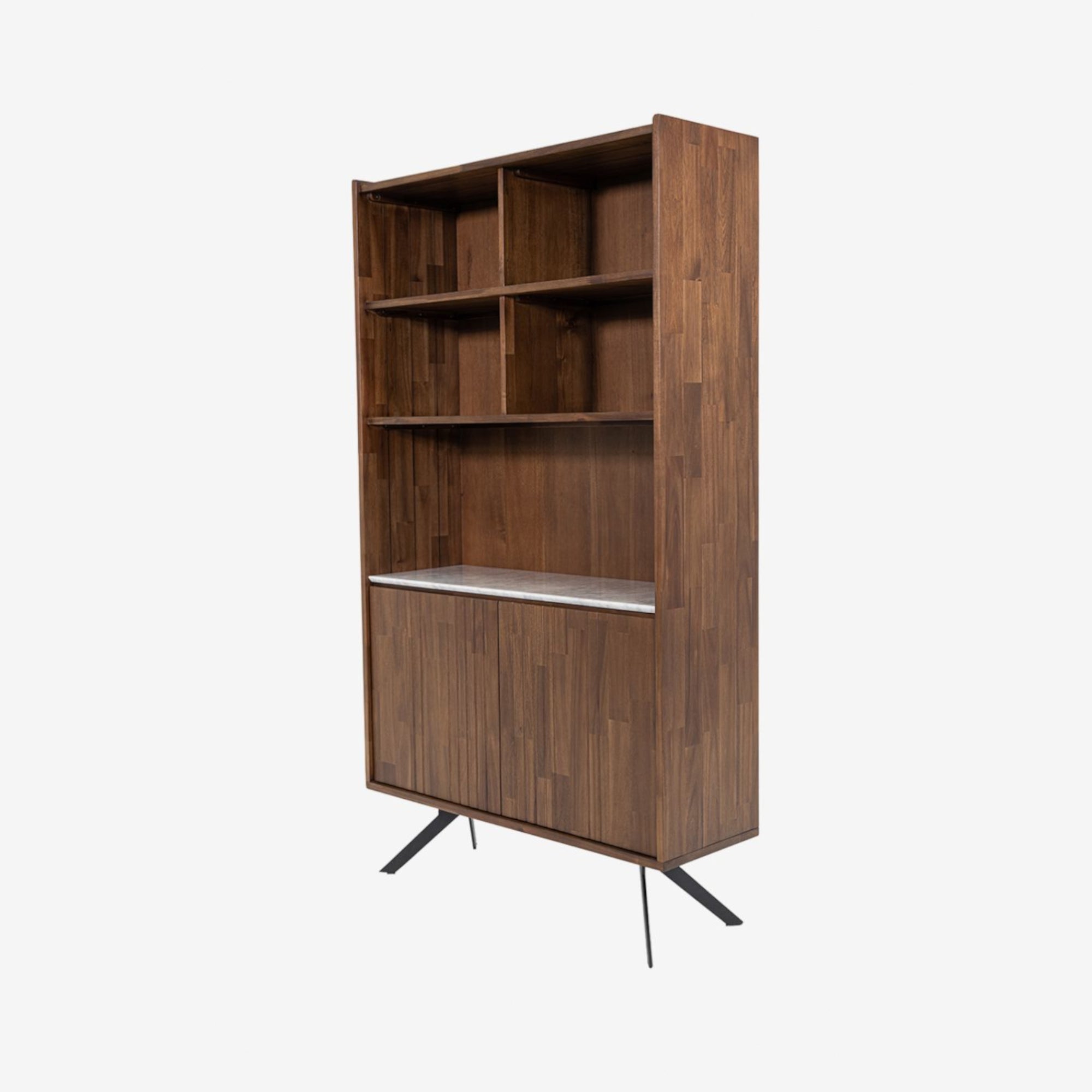 Hudson Bookcase - Mocha Walnut