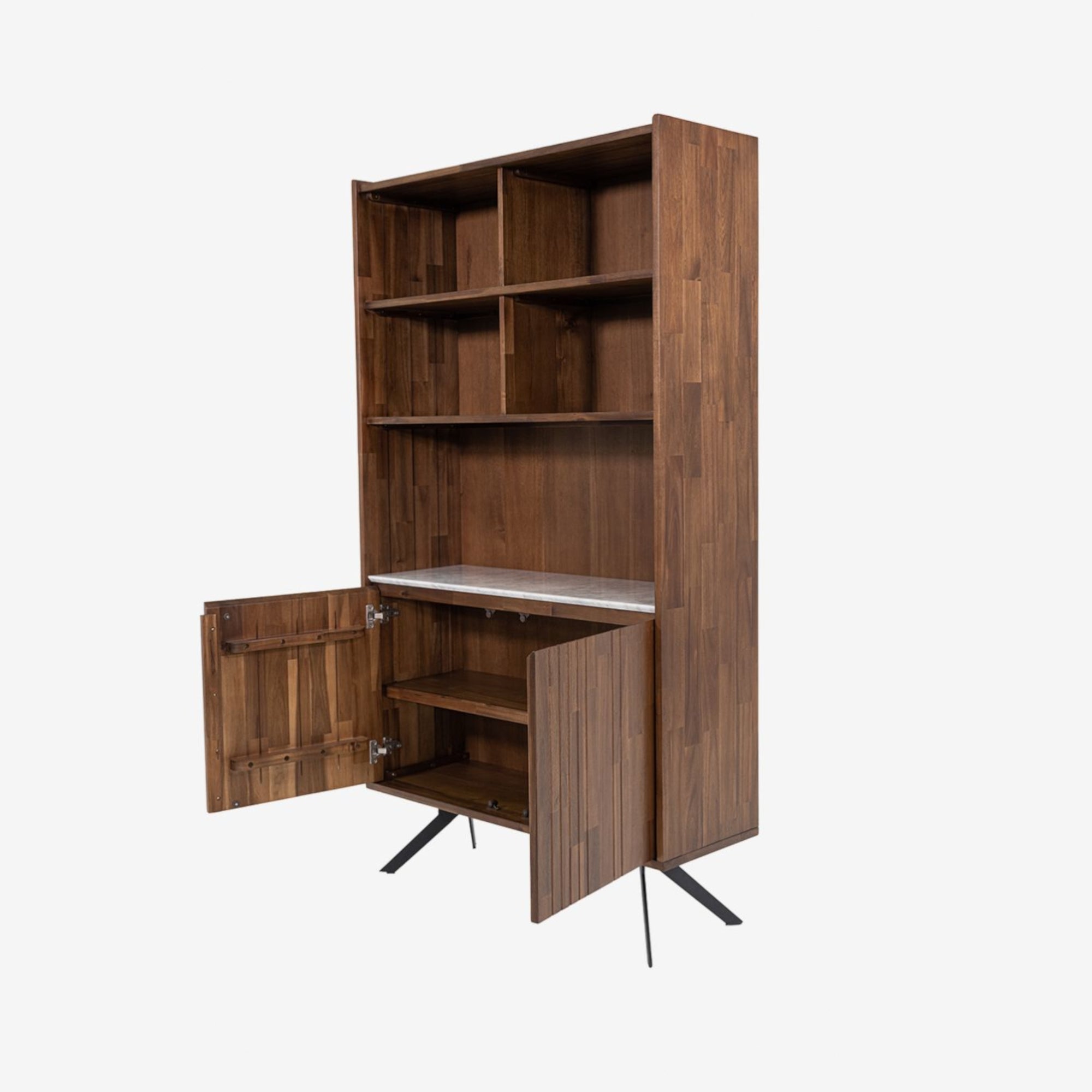 Hudson Bookcase - Mocha Walnut