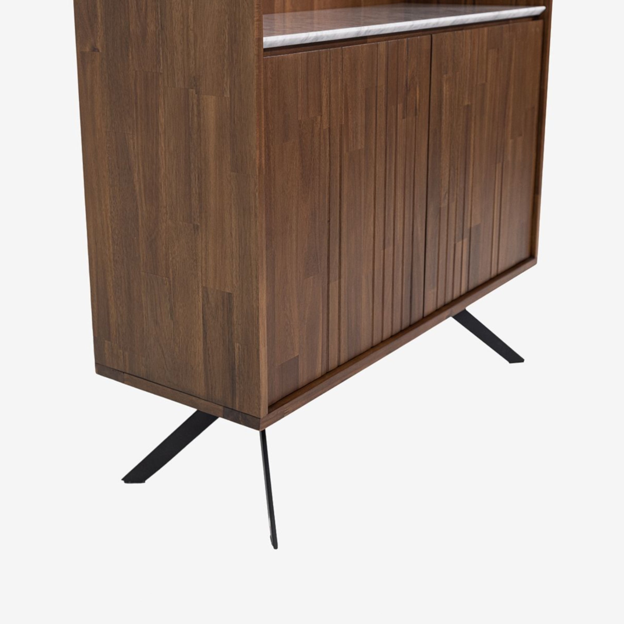 Hudson Bookcase - Mocha Walnut Detail Photo