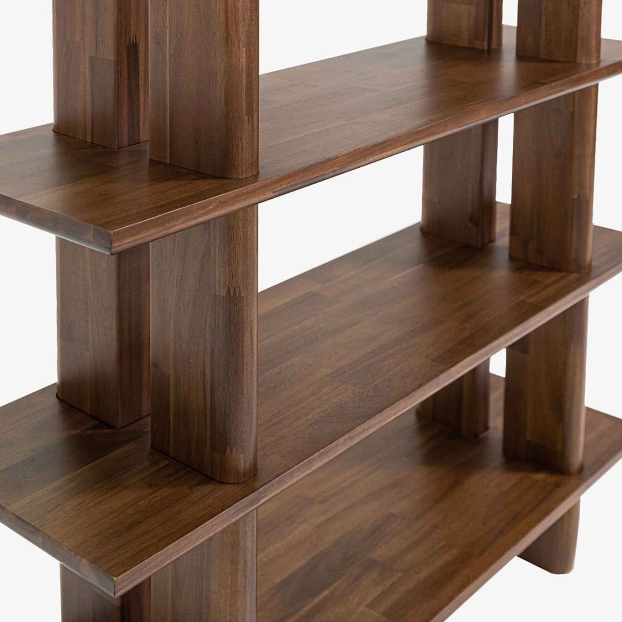 Hudson Bookshelf - Mocha Walnut Detail Photo