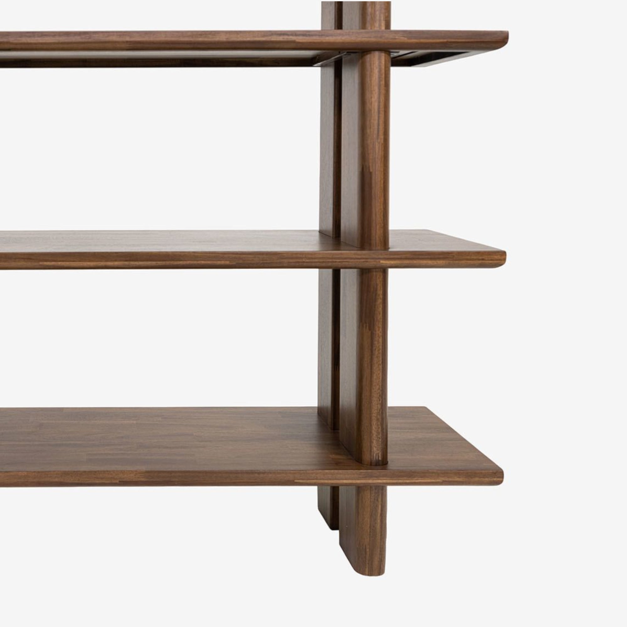 Hudson Bookshelf - Mocha Walnut Detail Photo
