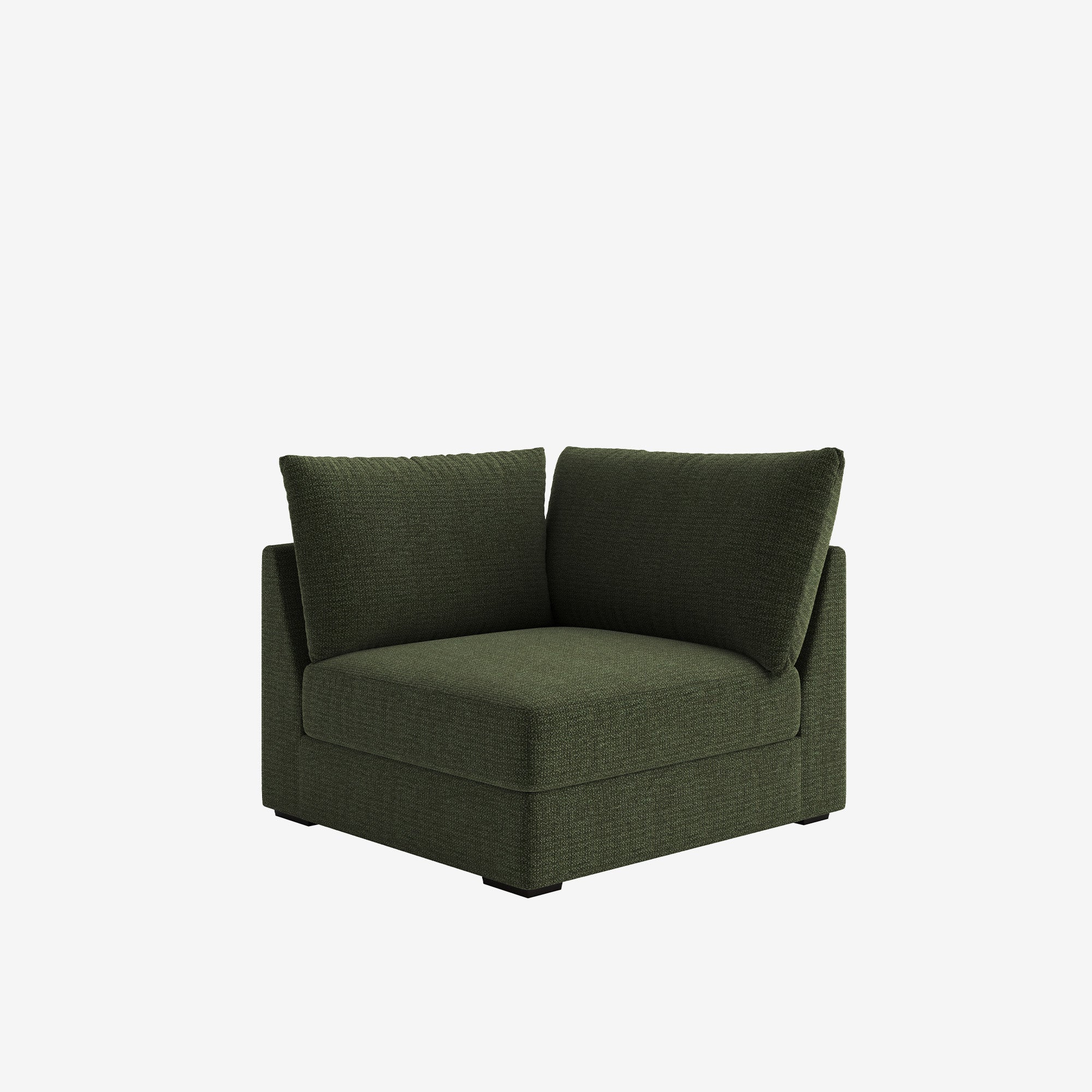 Melo Corner Fabric Sofa Standard Forest