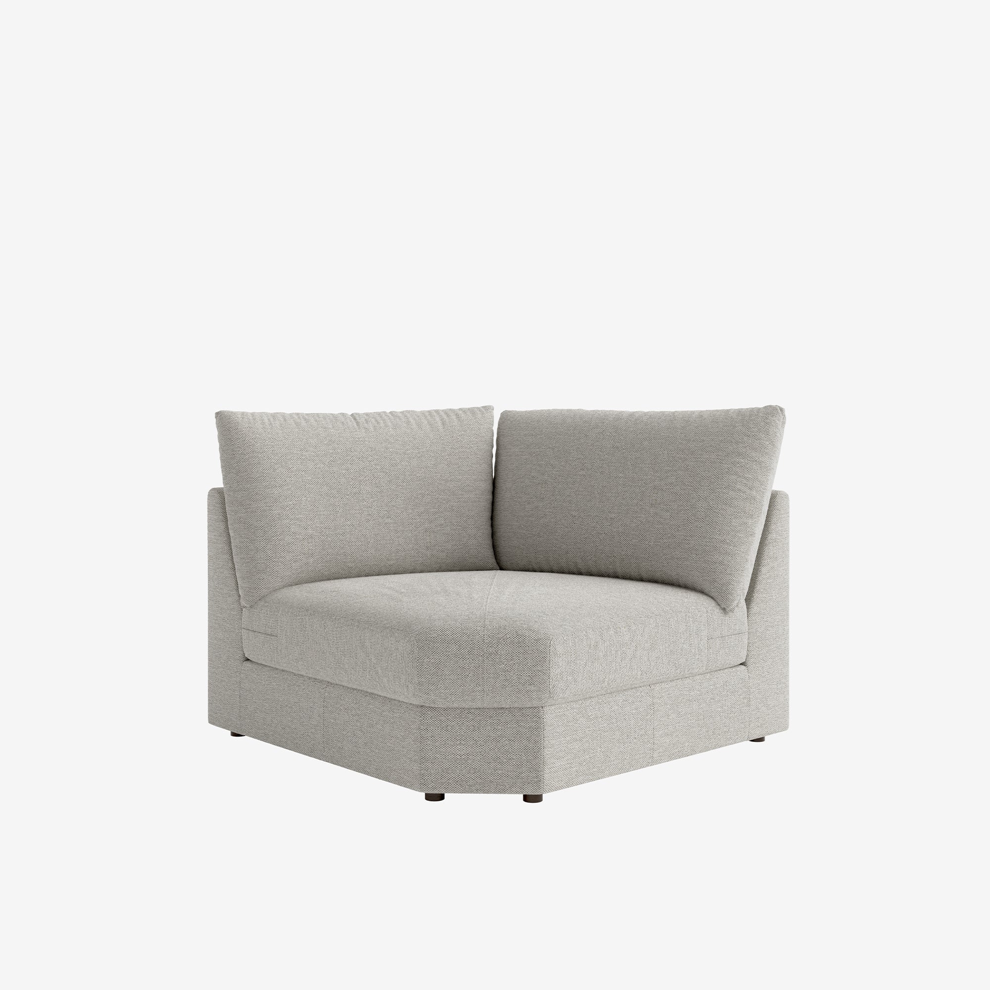 Melo Corner Fabric Sofa Curve Sand