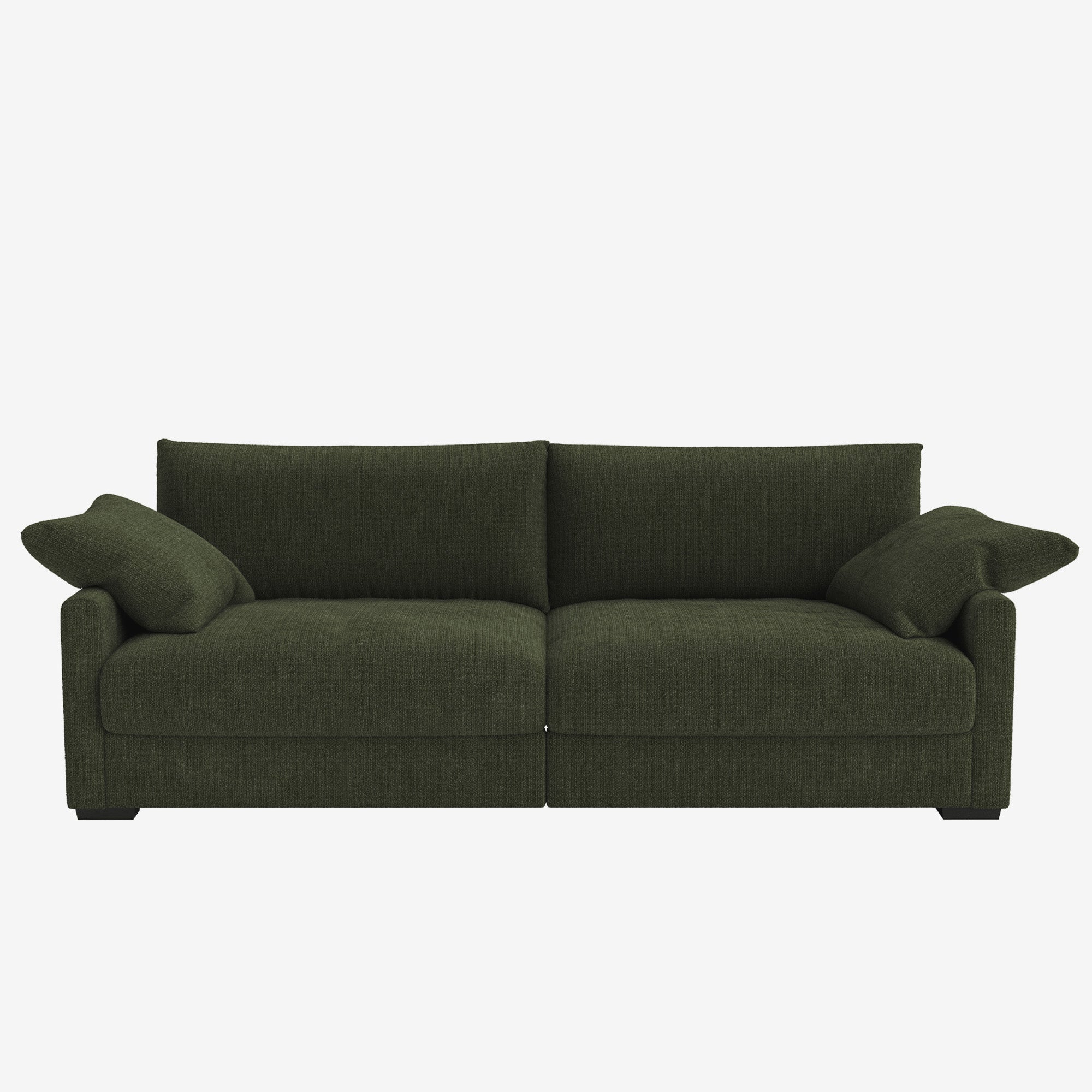 Melo 3 Seater Fabric Sofa Forest