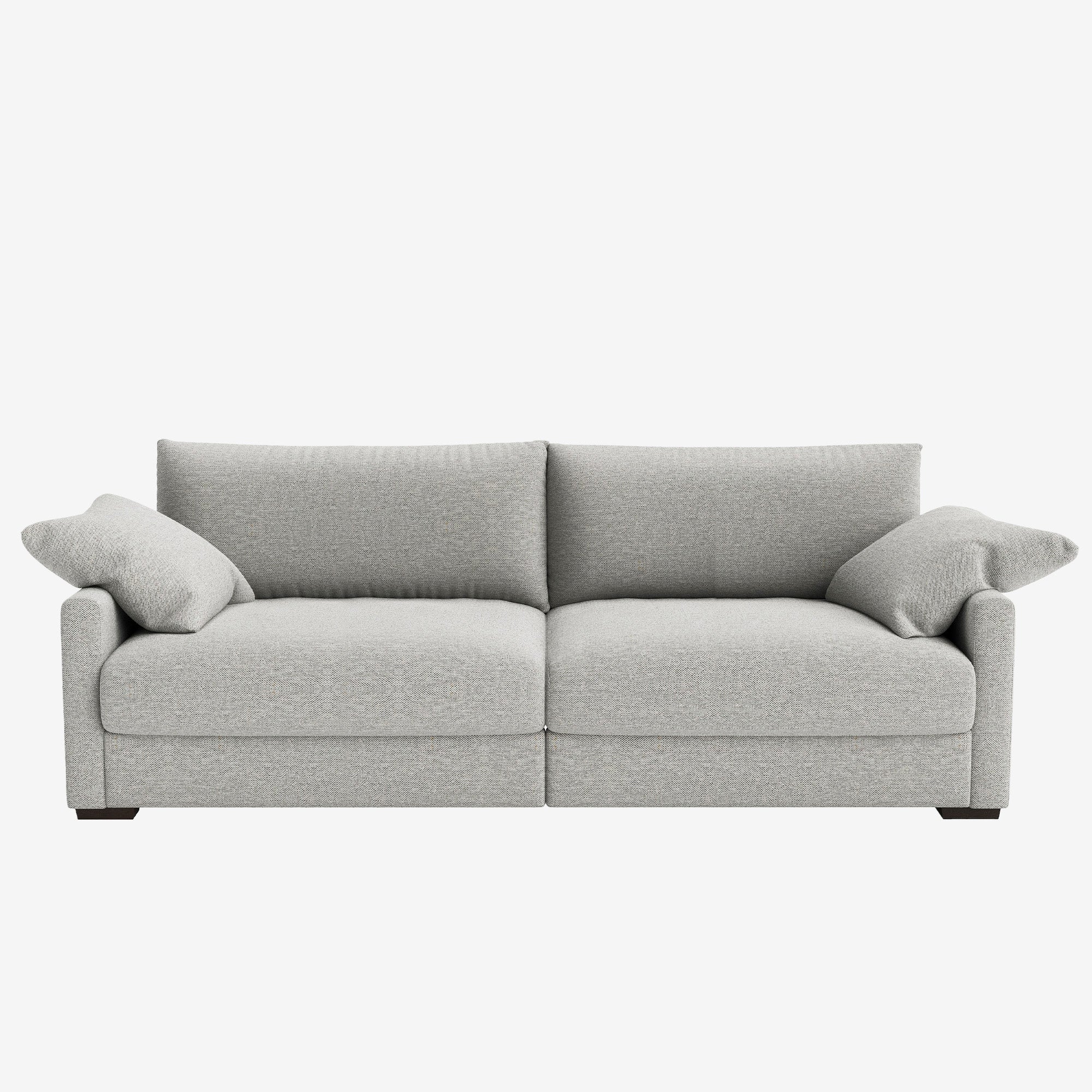Melo 3 Seater Fabric Sofa Grey