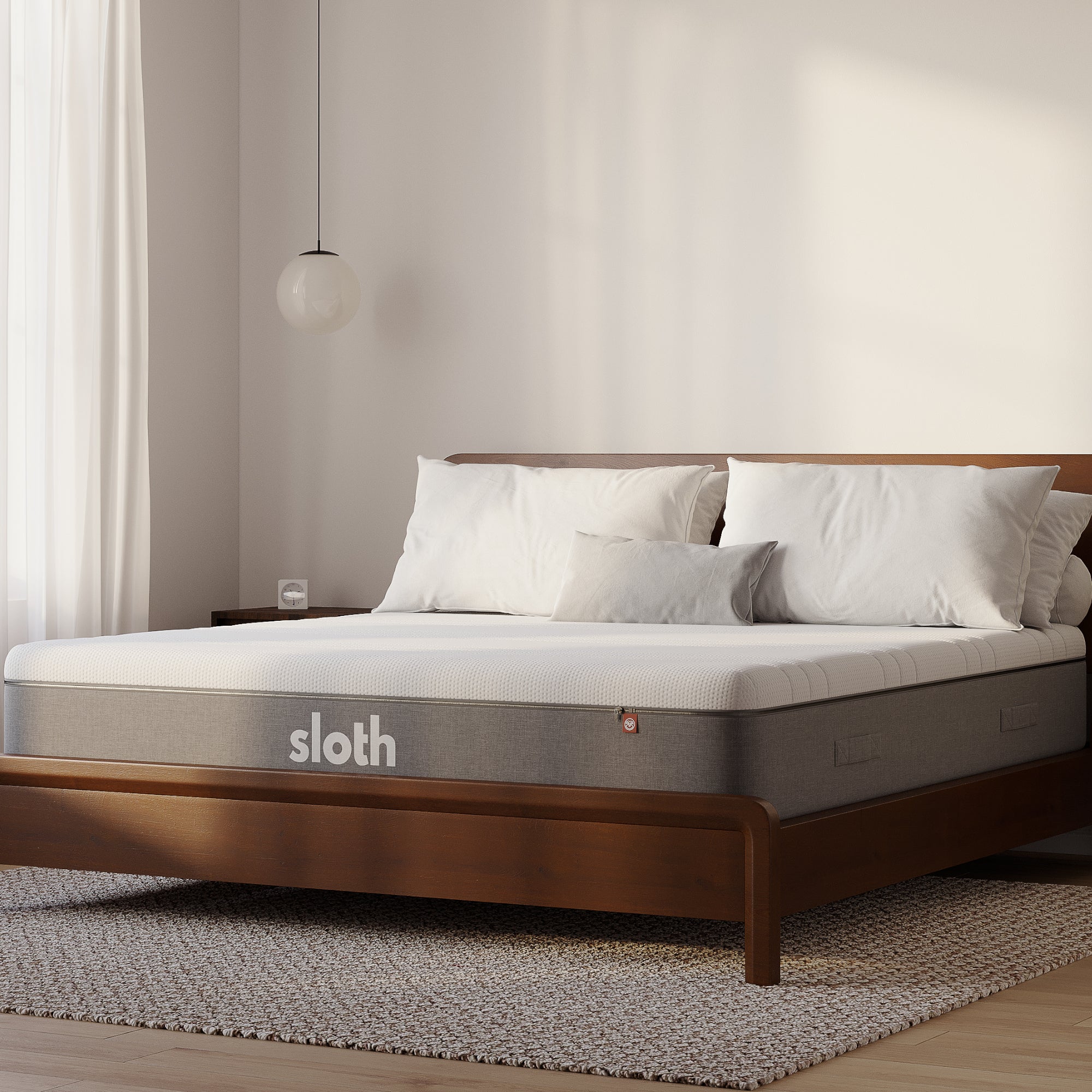 Sonno Bed - Mocha Walnut Lifestyle Photo
