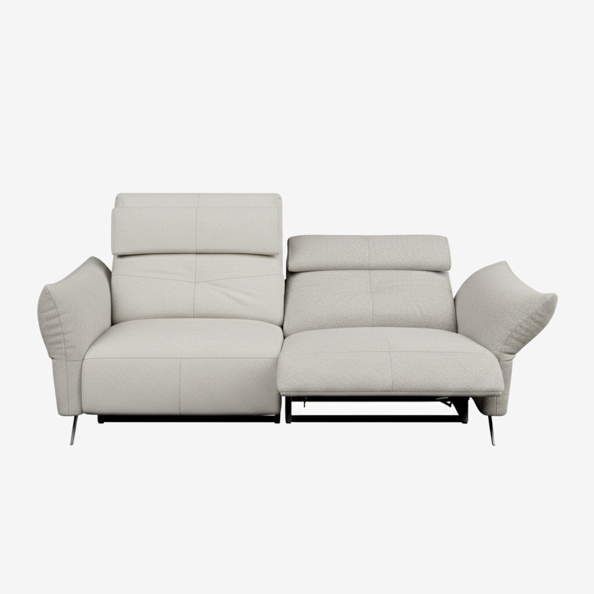 Vermont 3 Seater Fabric Recliner Sofa Sand