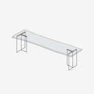 Acrylic Bench Legs