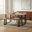 American Black Walnut Dining Table Set for 4