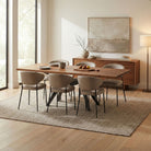 American Black Walnut Dining Table Set for 6