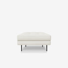 Arya Fabric Ottoman White