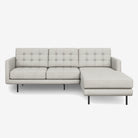 Arya Reversible L-Shaped Fabric Sofa Grey Right