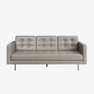 Arya 3 Seater Leather Sofa Chester Haze