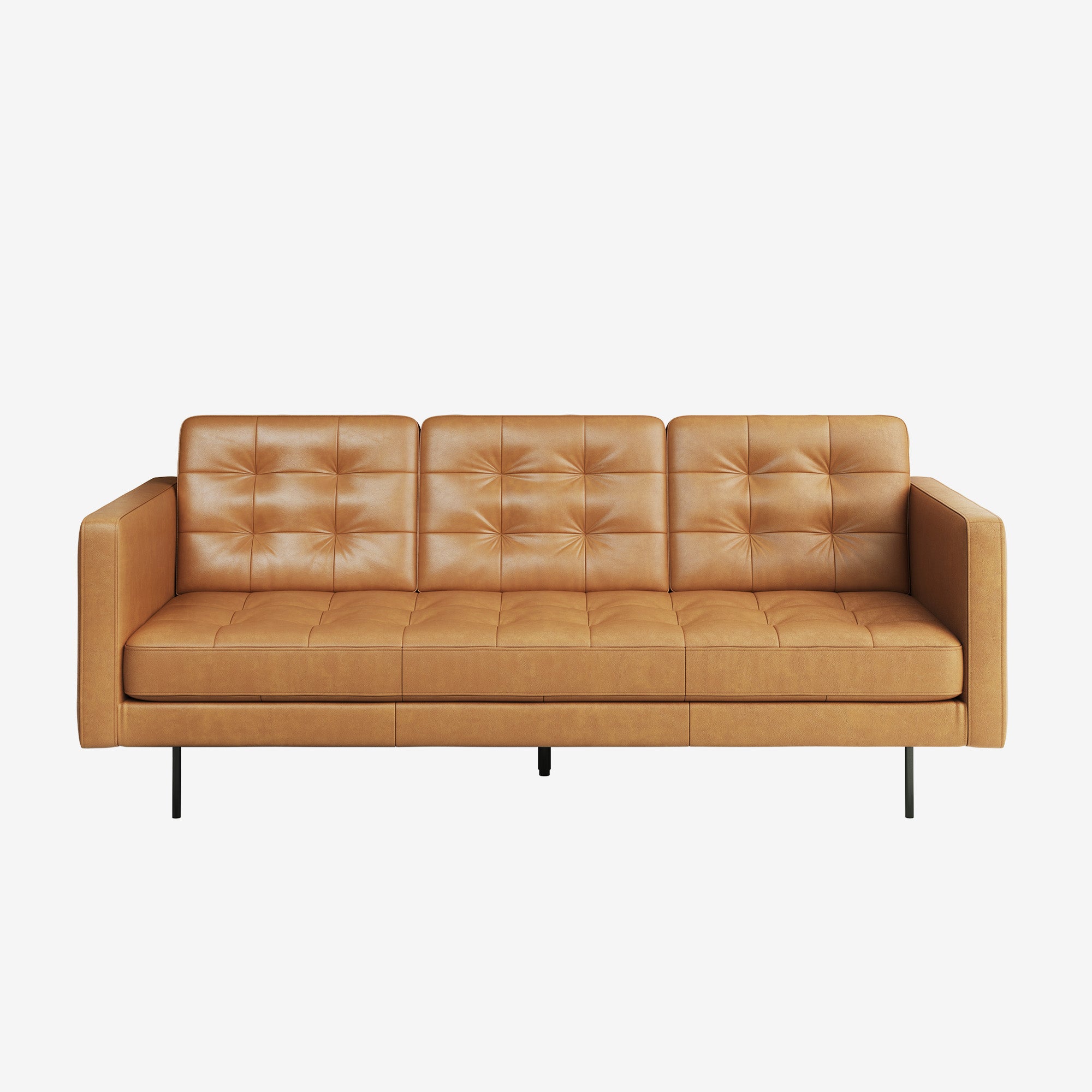 Arya 3 Seater Leather Sofa Chester Tan