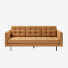 Arya 3 Seater Leather Sofa Kansas Cognac